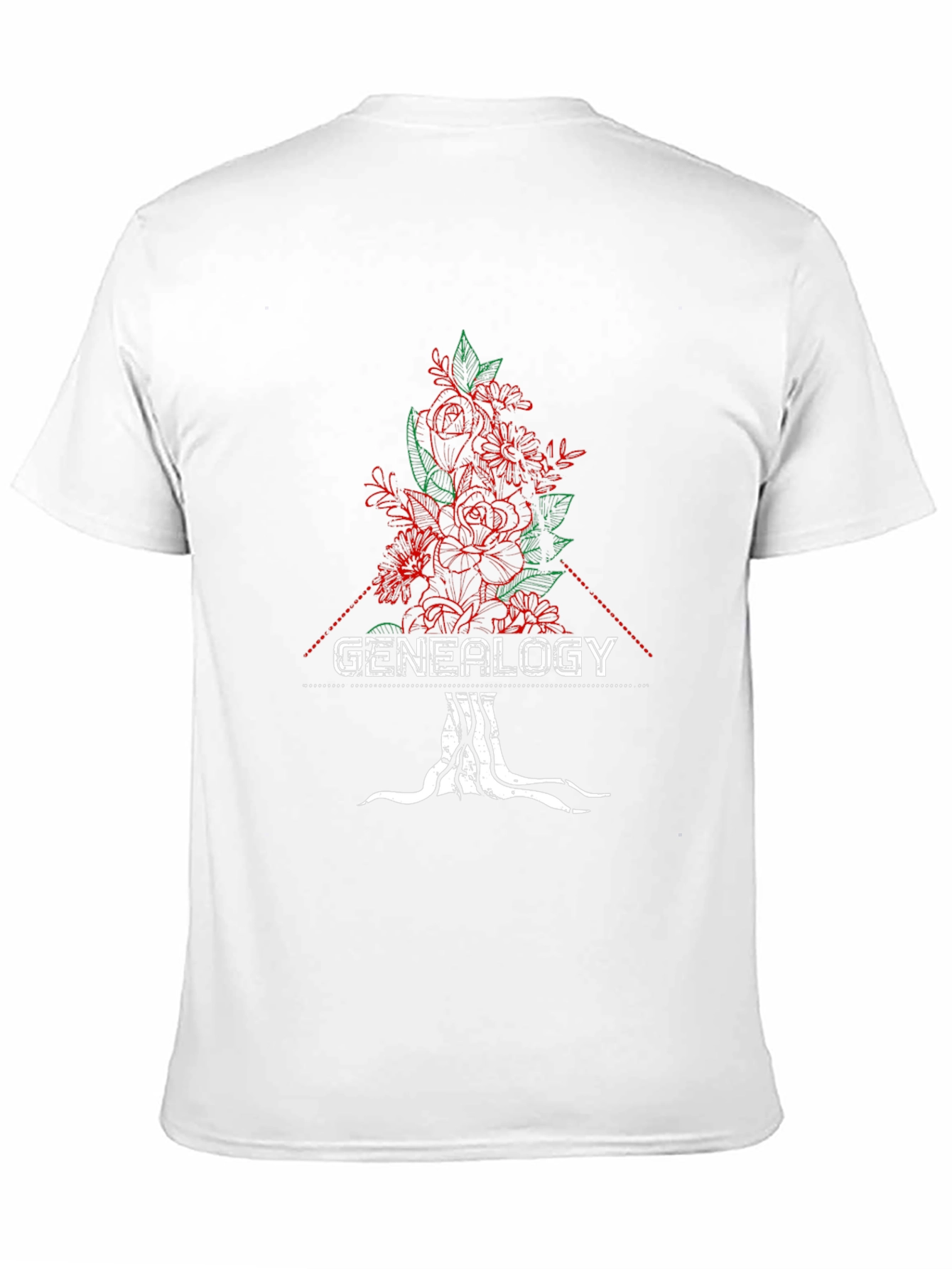 Genealogy Floral Tree T-Shirt