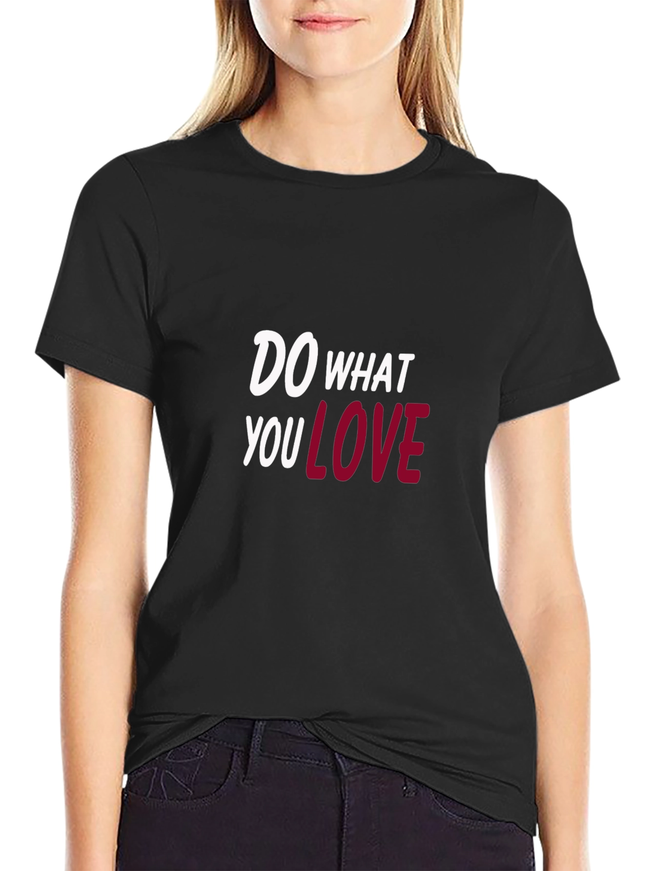 Do What You Love Graphic Tee - Black