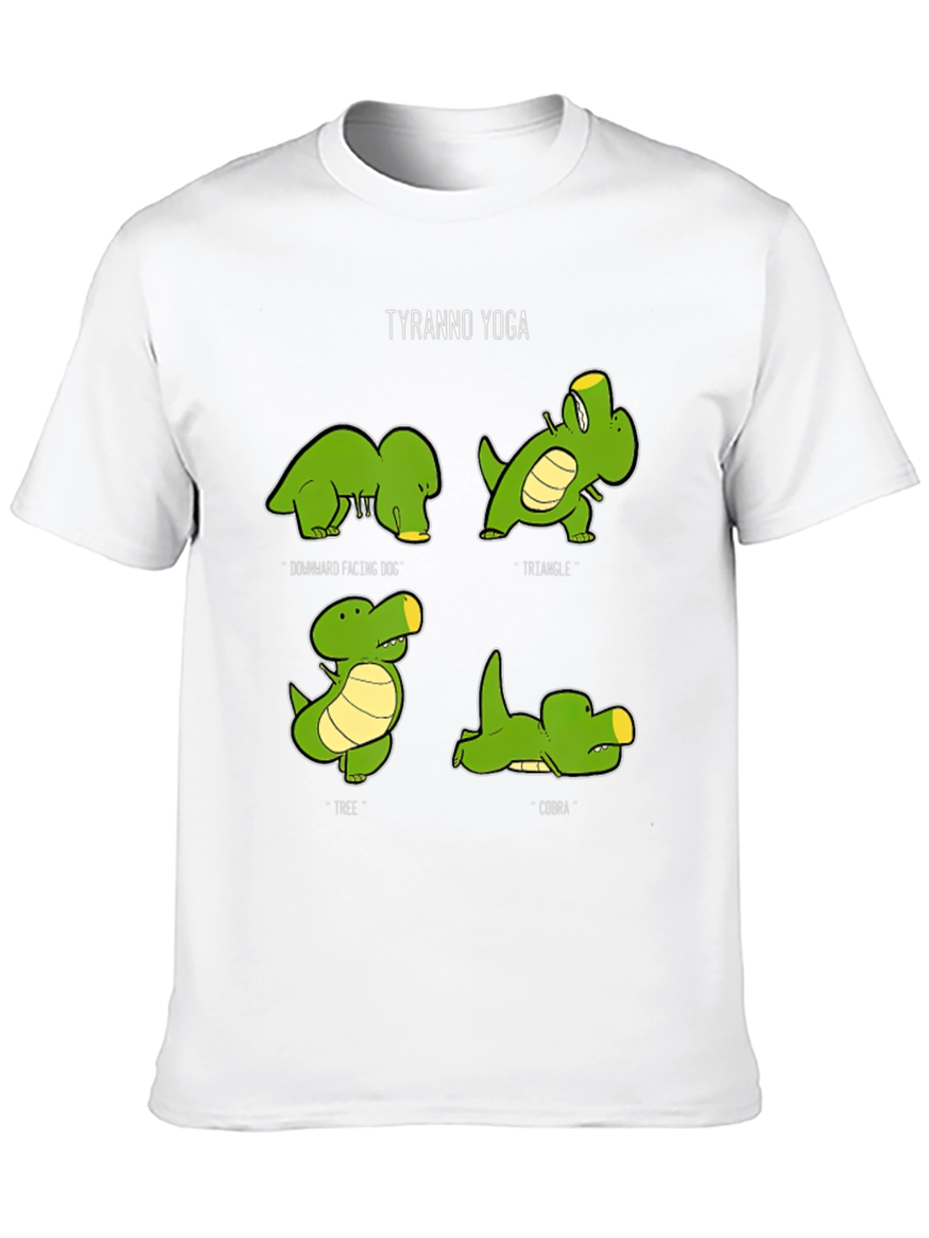 Tyranno Yoga T-Shirt: Dinosaur Poses