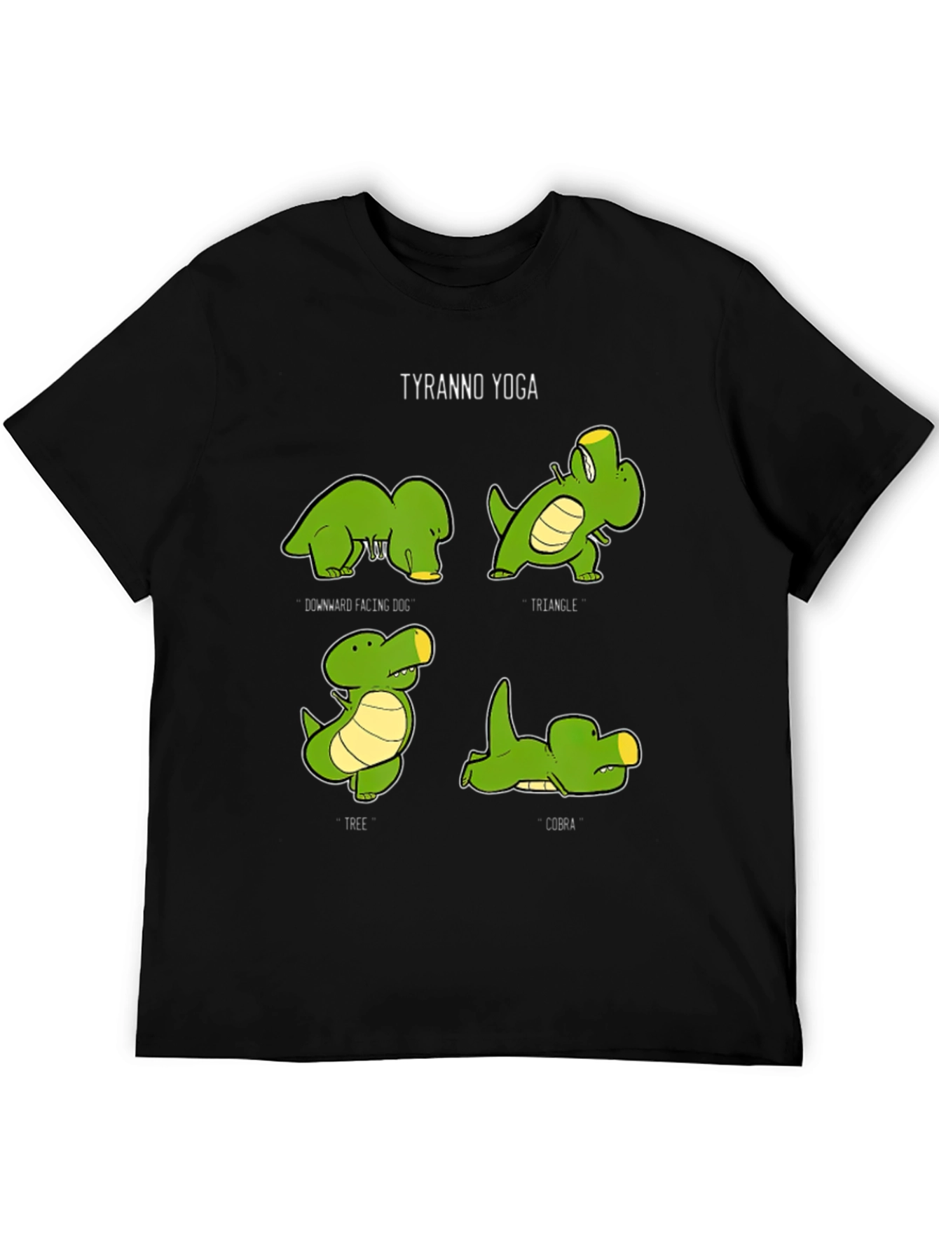 Tyranno Yoga T-Shirt: Dinosaur Poses