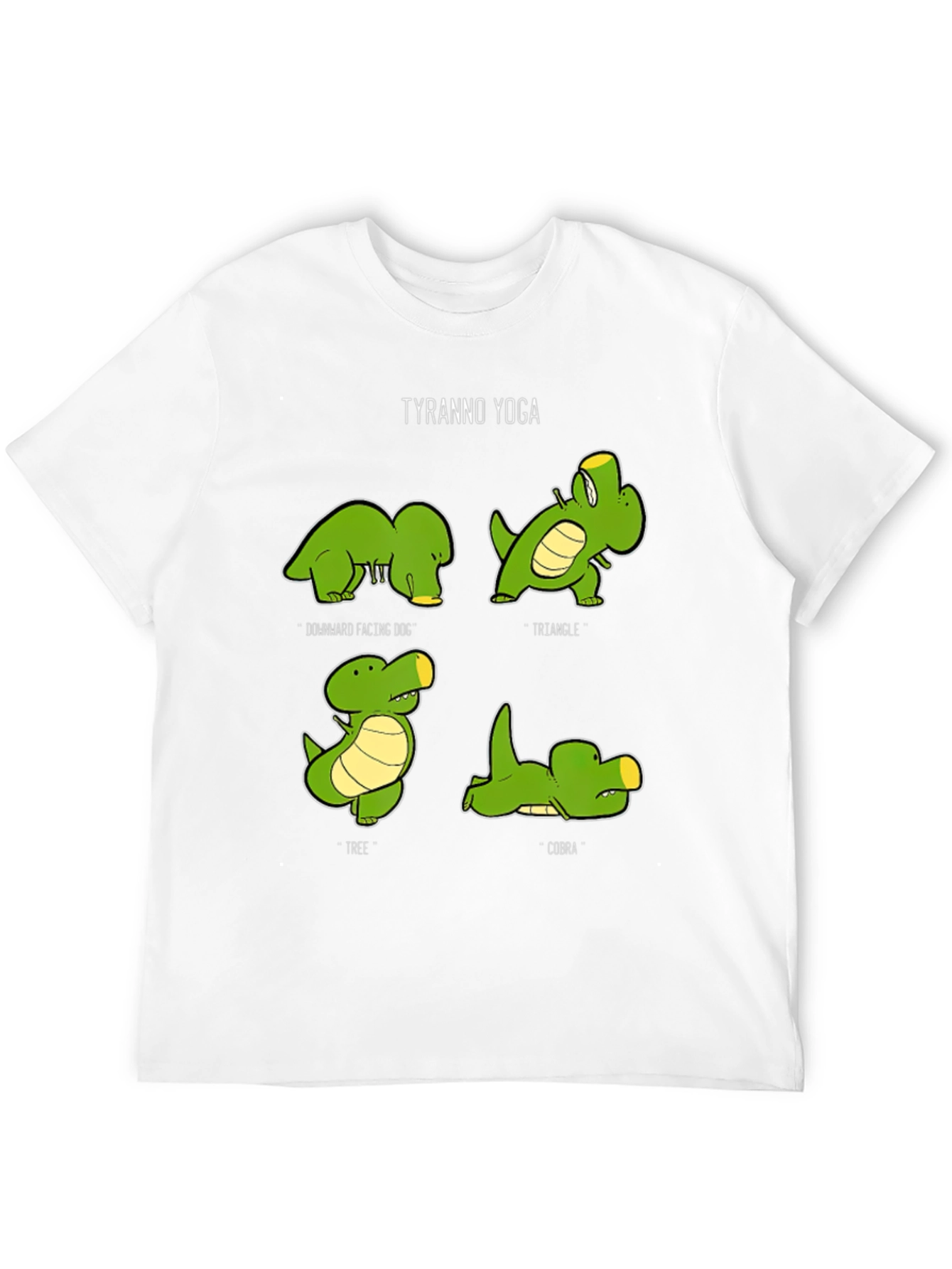 Tyranno Yoga T-Shirt: Dinosaur Poses