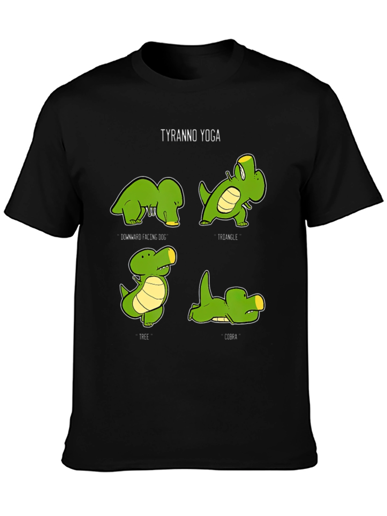 Tyranno Yoga T-Shirt: Dinosaur Poses