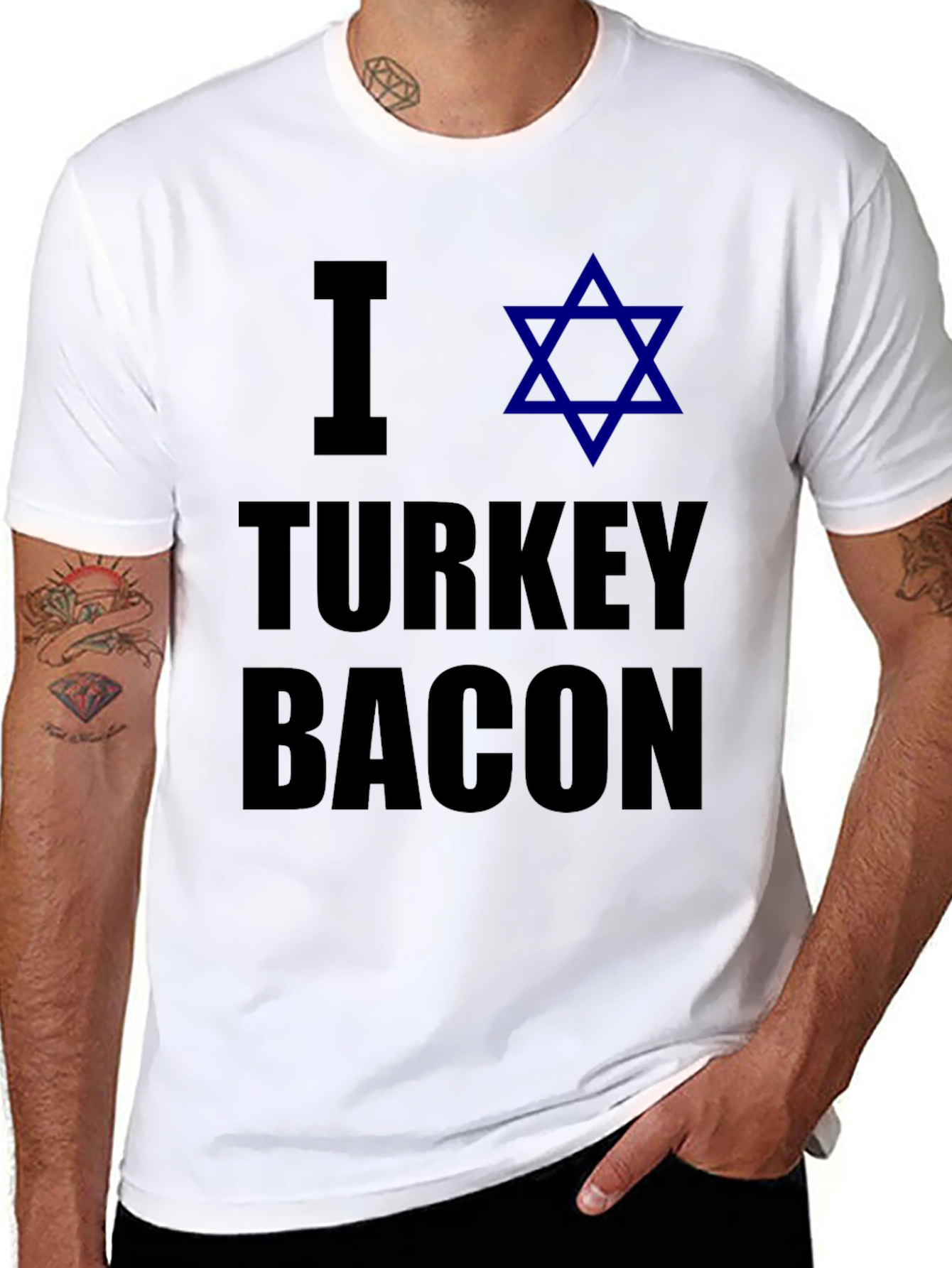 I Star of David Turkey Bacon T-Shirt