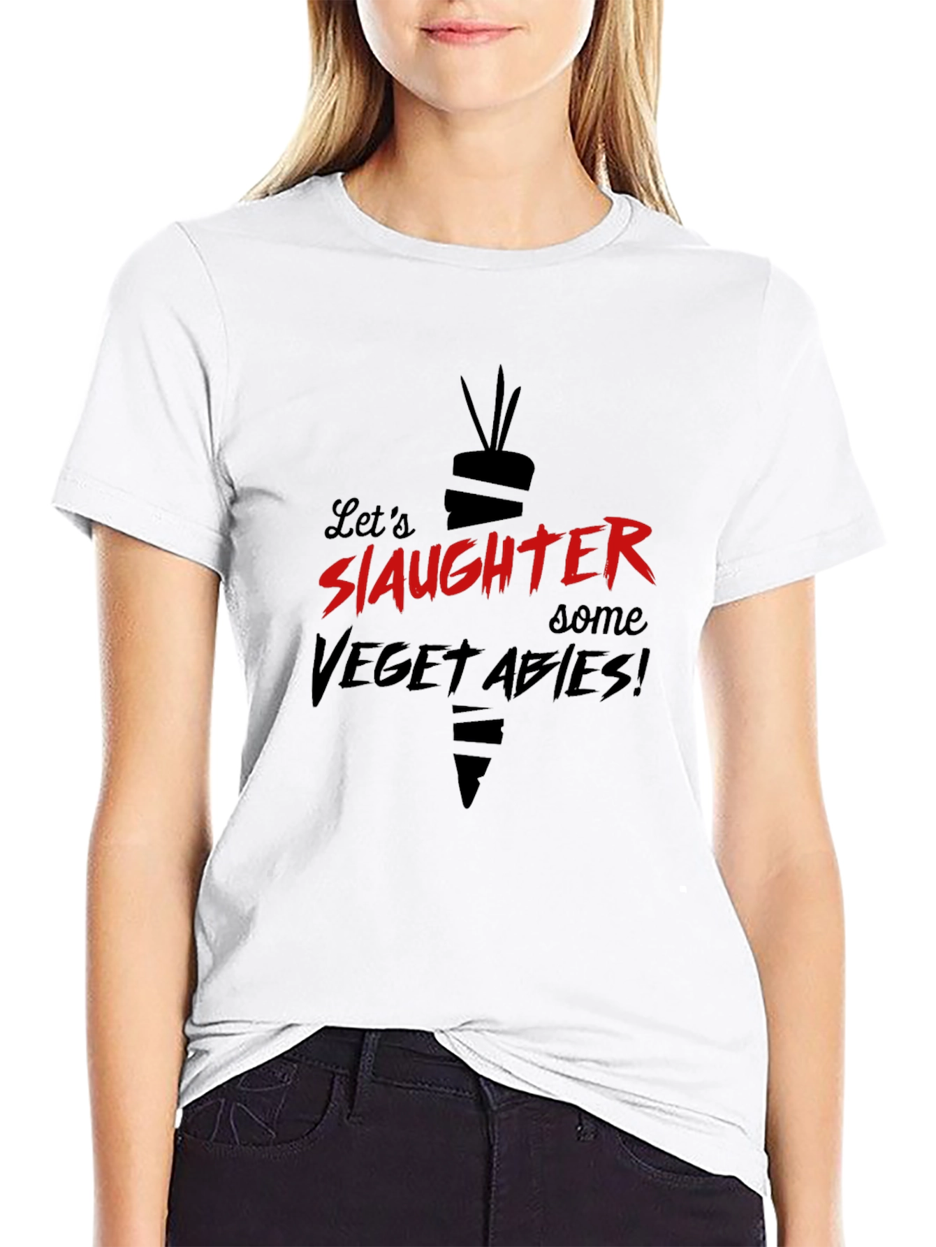SLAUGHTER Some VEGETABLES! Graphic T-Shirt