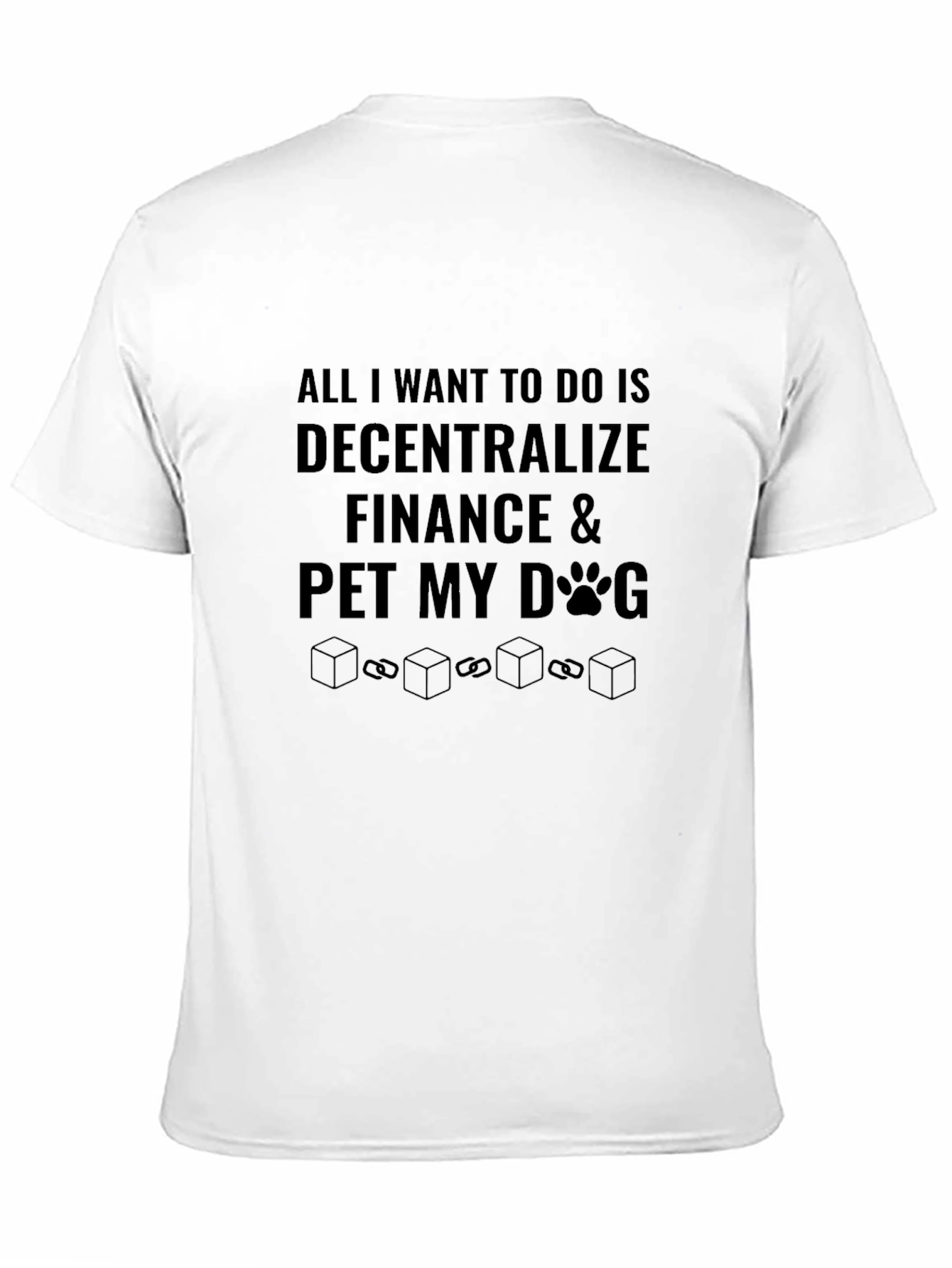 Decentralized Finance & Dog Lover Black T-Shirt