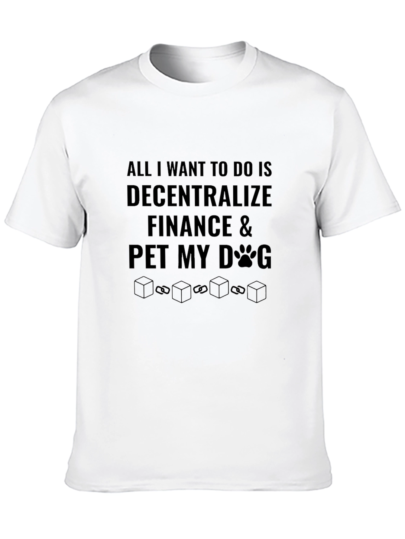 Decentralized Finance & Dog Lover Black T-Shirt