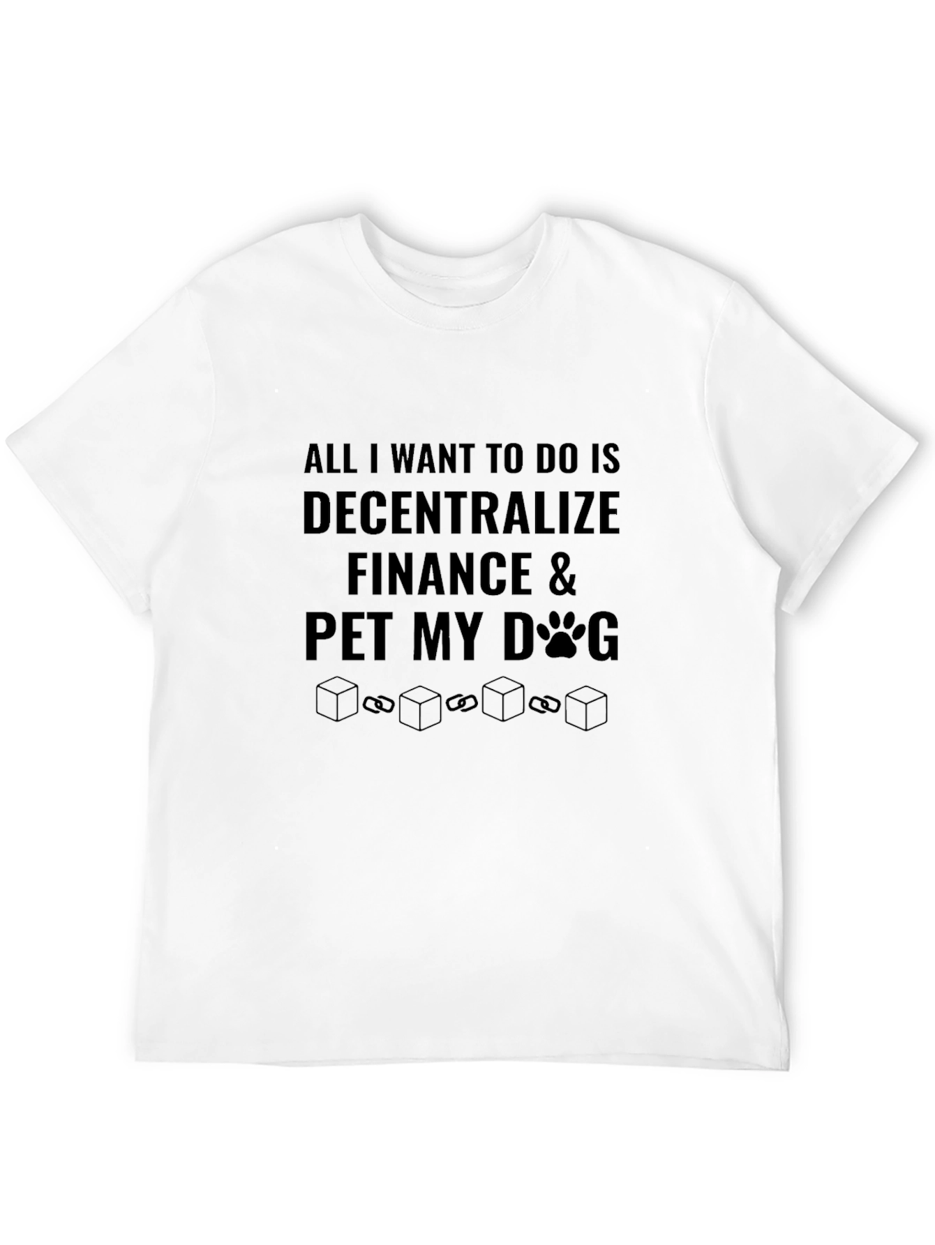 Decentralized Finance & Dog Lover Black T-Shirt