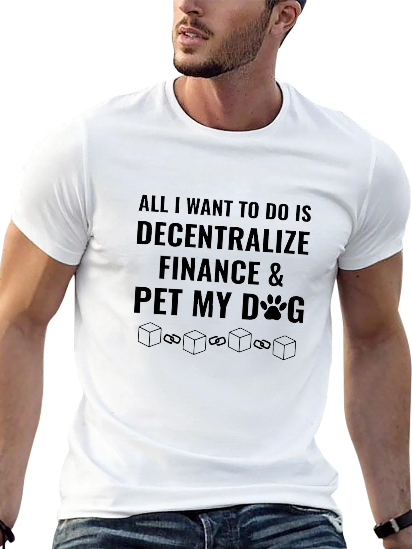 Decentralized Finance & Dog Lover Black T-Shirt