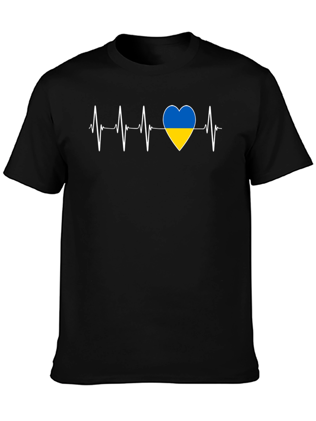 Ukraine Heartbeat T-Shirt - Show Your Support!