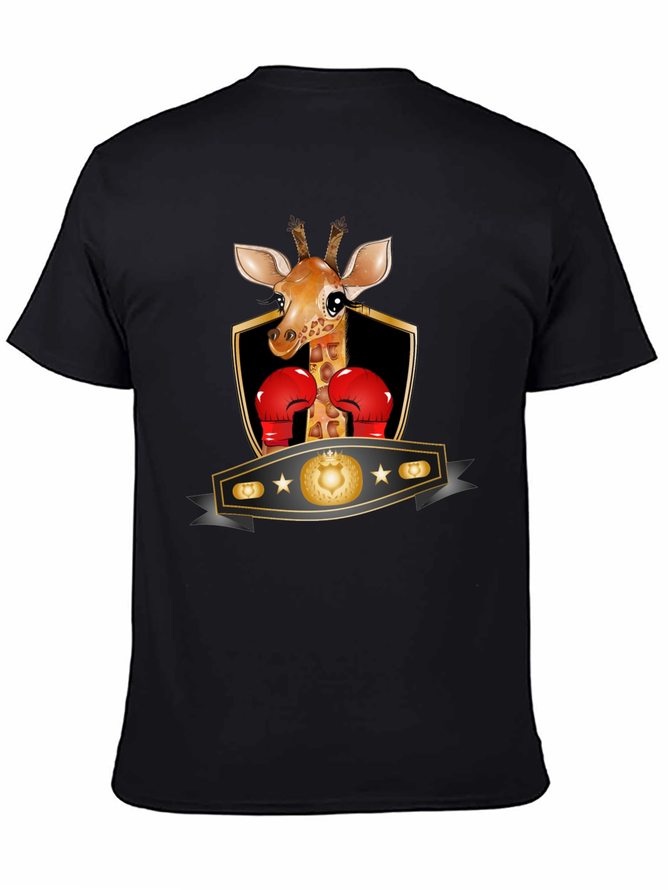 Giraffe Boxing T-Shirt - Funny Animal Tee