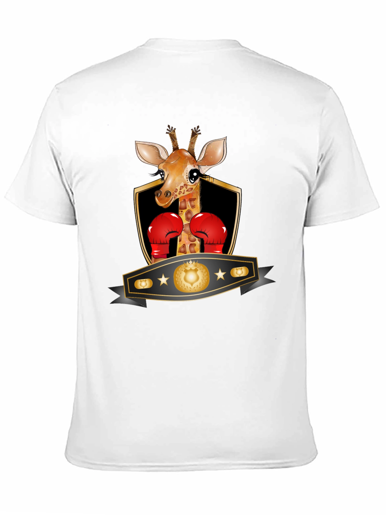 Giraffe Boxing T-Shirt - Funny Animal Tee