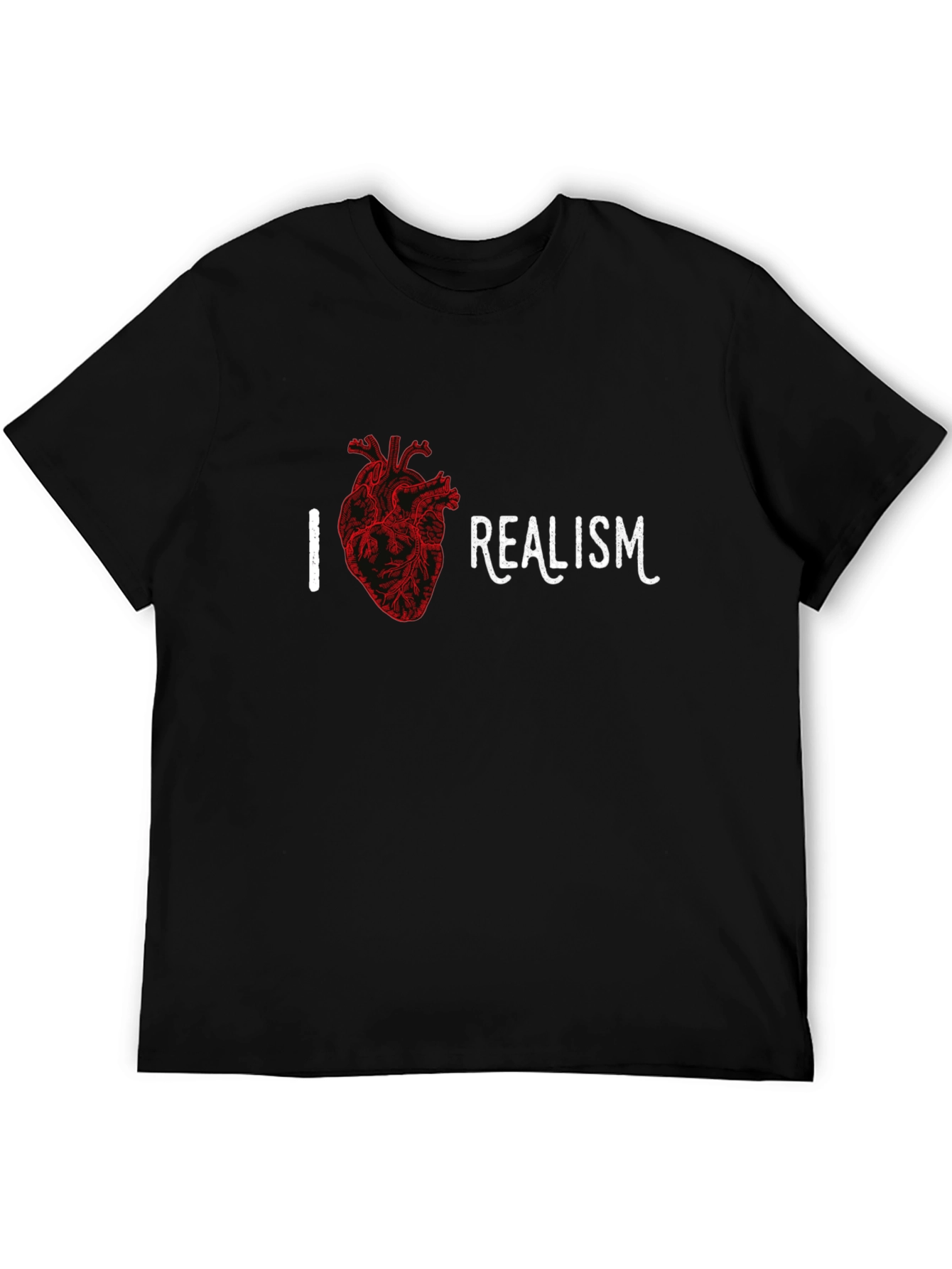 I Heart Realism Black T-Shirt