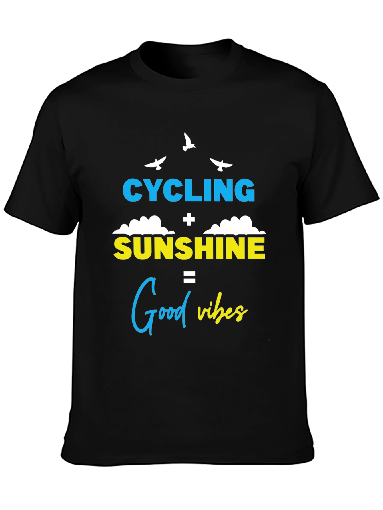 Cycling Sunshine Good Vibes Graphic Tee