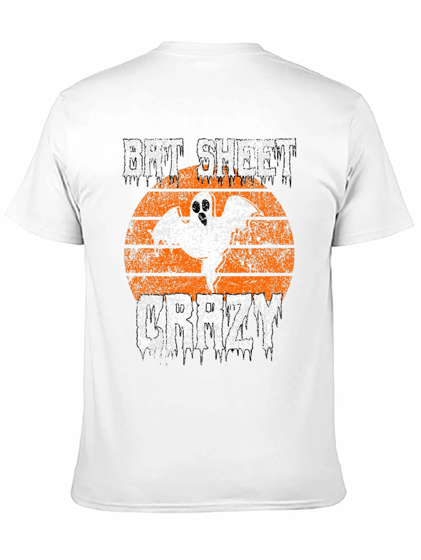 Bit Sheet Crazy Halloween Ghost Graphic Tee