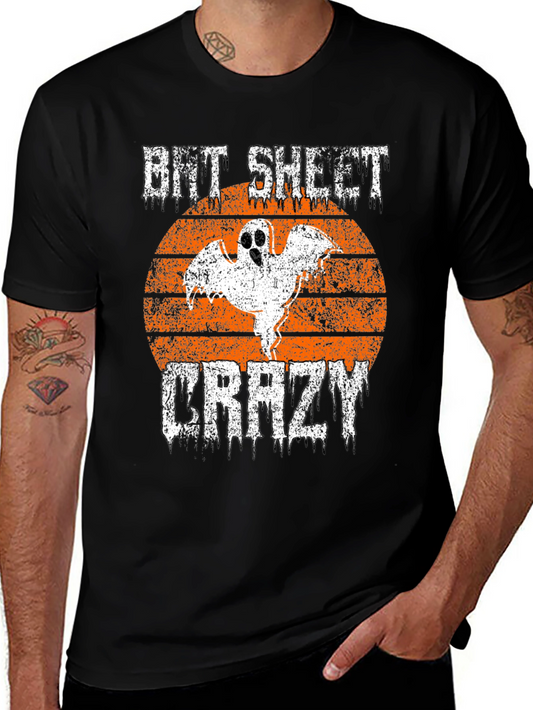Bit Sheet Crazy Halloween Ghost Graphic Tee