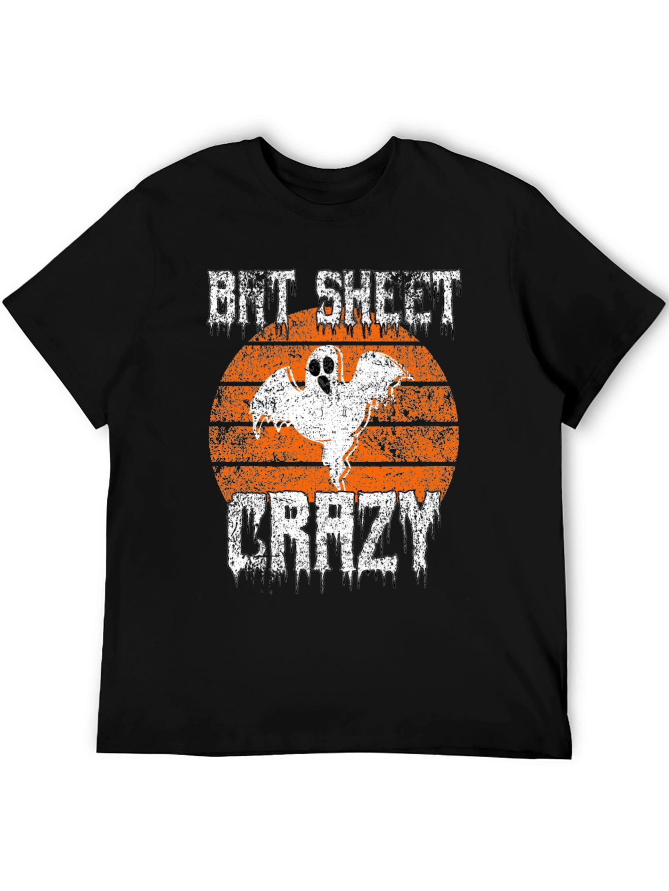 Bit Sheet Crazy Halloween Ghost Graphic Tee