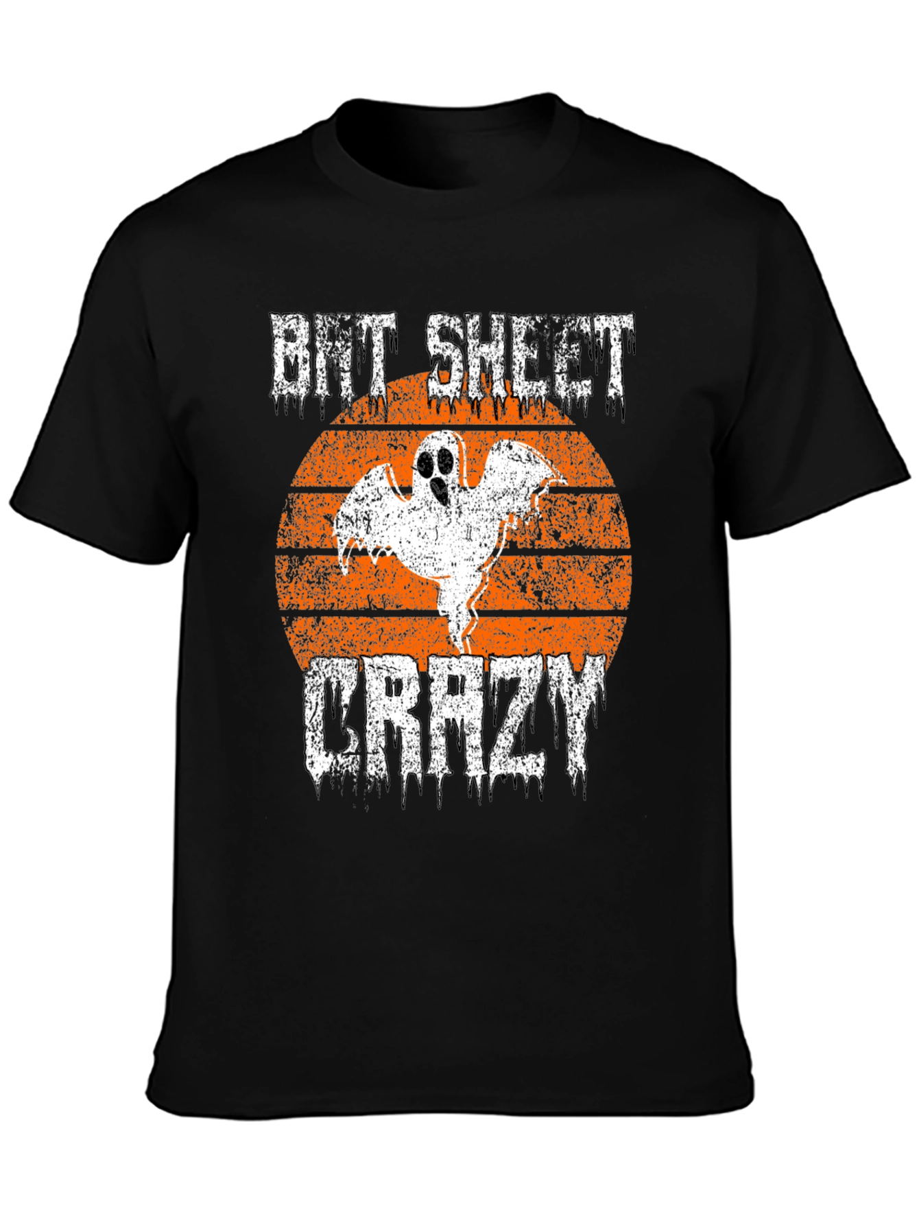 Bit Sheet Crazy Halloween Ghost Graphic Tee