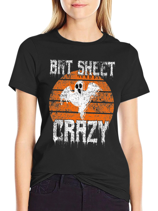 Bit Sheet Crazy Halloween Ghost Graphic Tee
