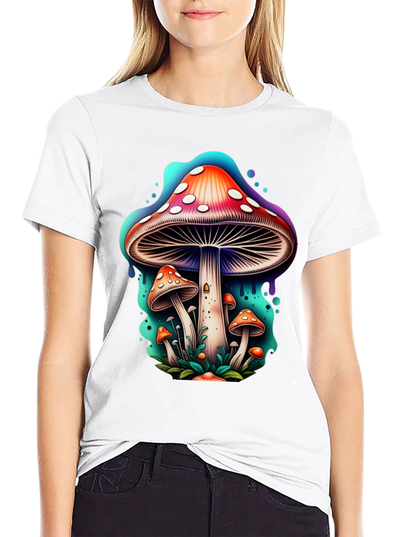 Psychedelic Mushroom Graphic T-Shirt