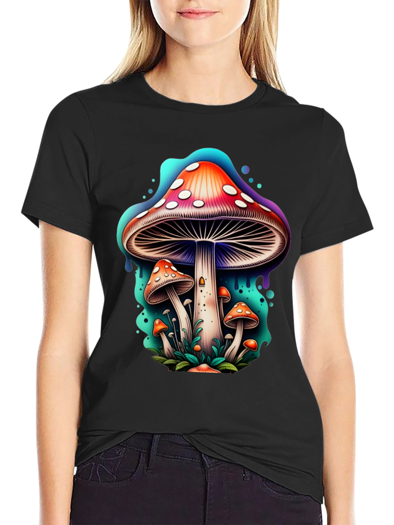 Psychedelic Mushroom Graphic T-Shirt