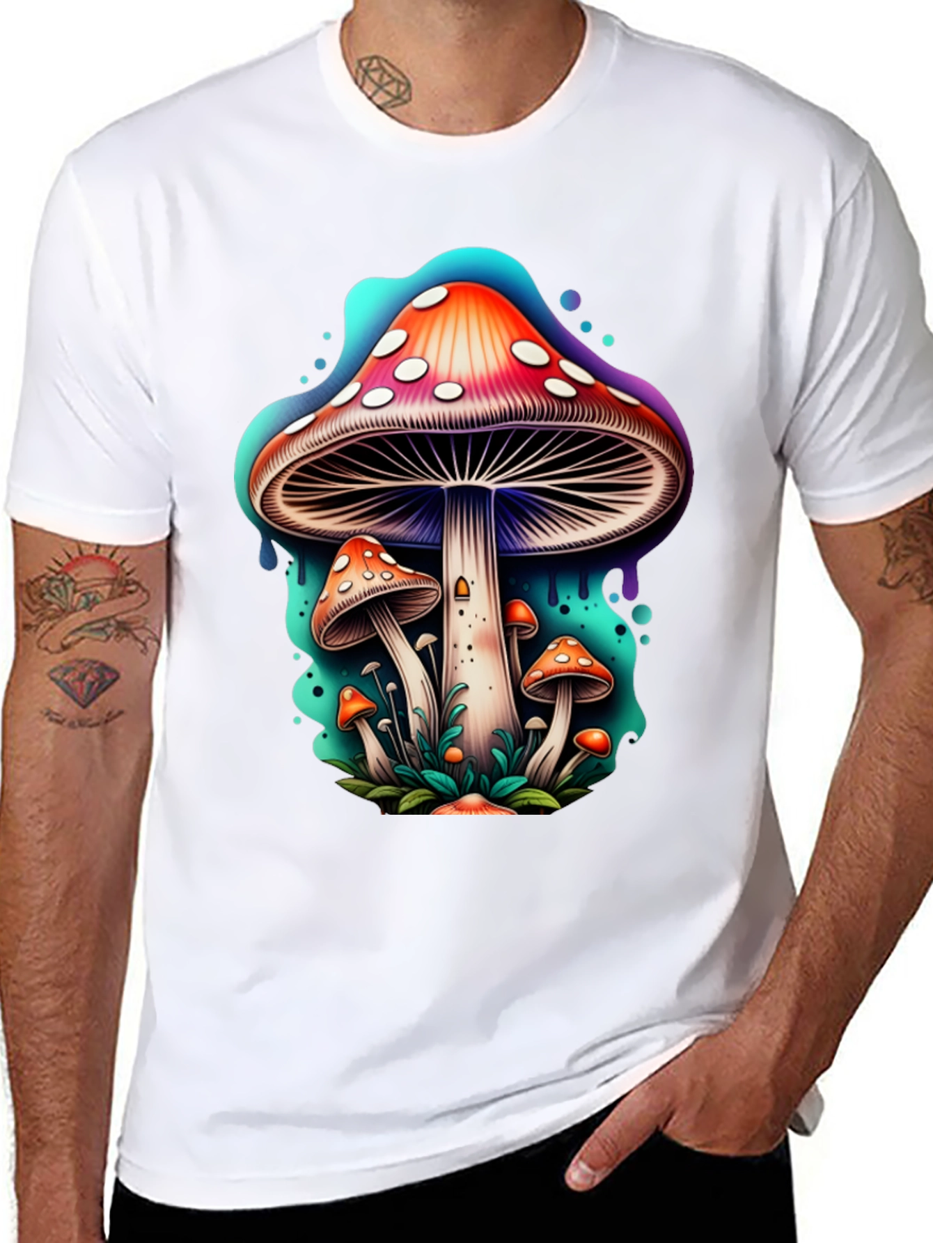 Psychedelic Mushroom Graphic T-Shirt