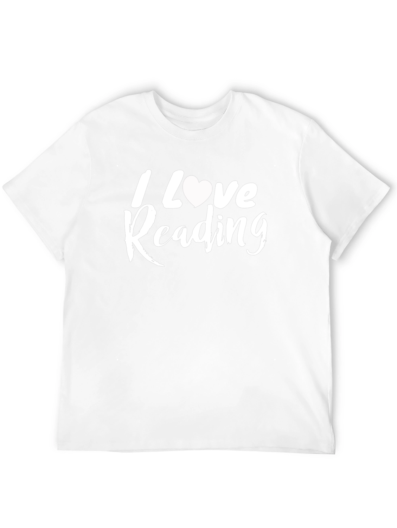 I Love Reading Graphic Tee - Black Cotton T-Shirt