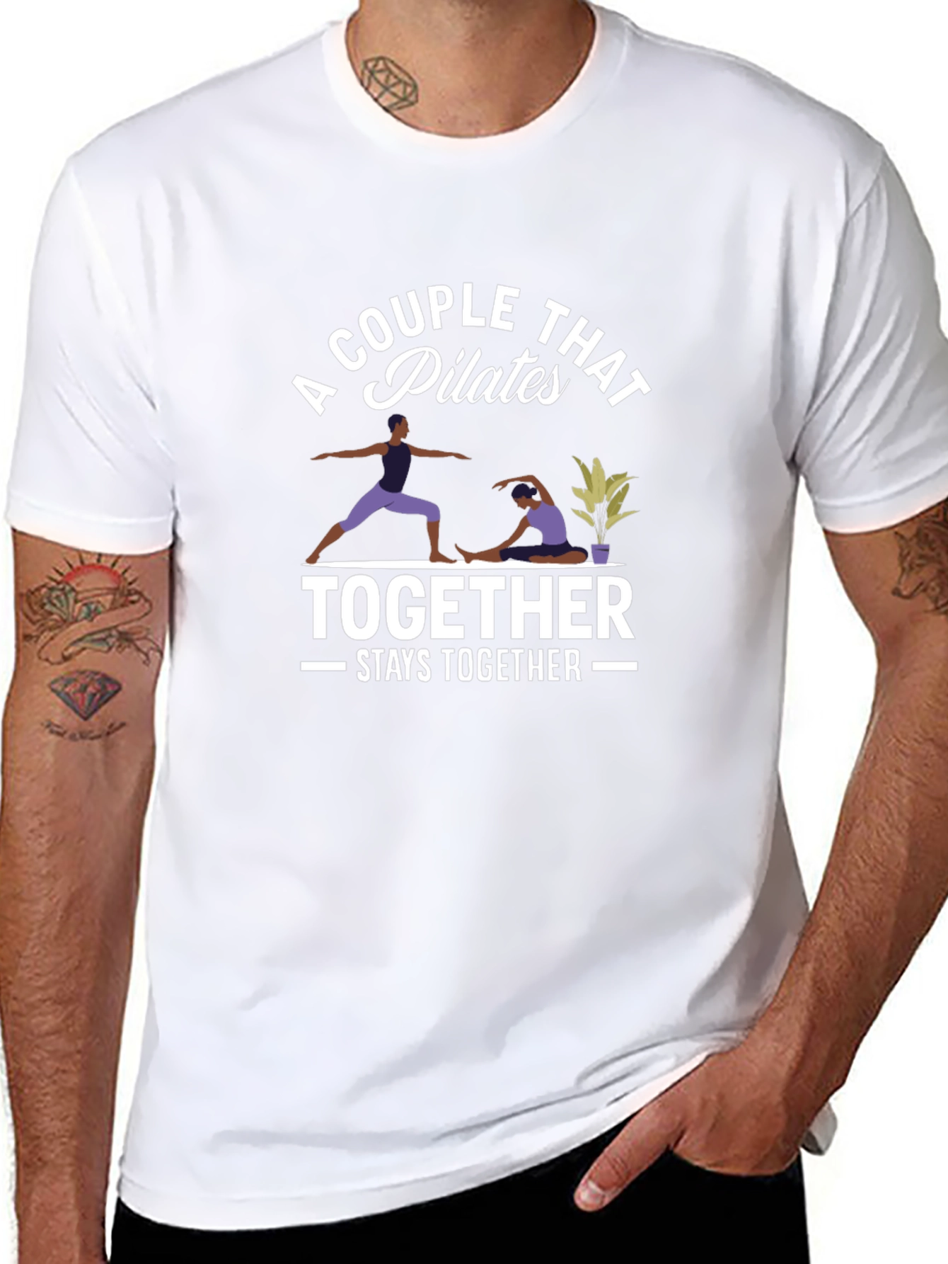 Pilates Couple Matching T-Shirt