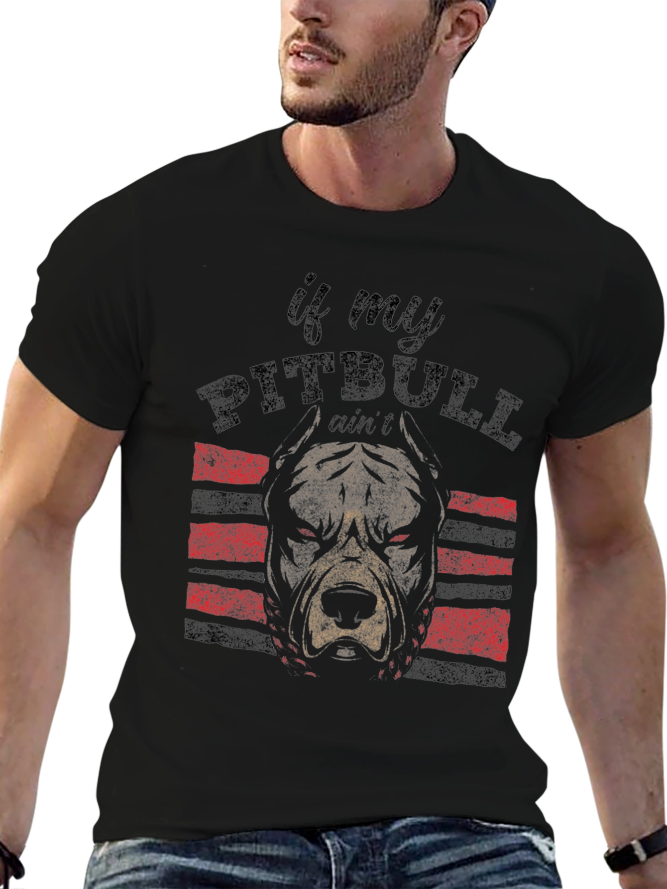 Pitbull Graphic T-Shirt - Black