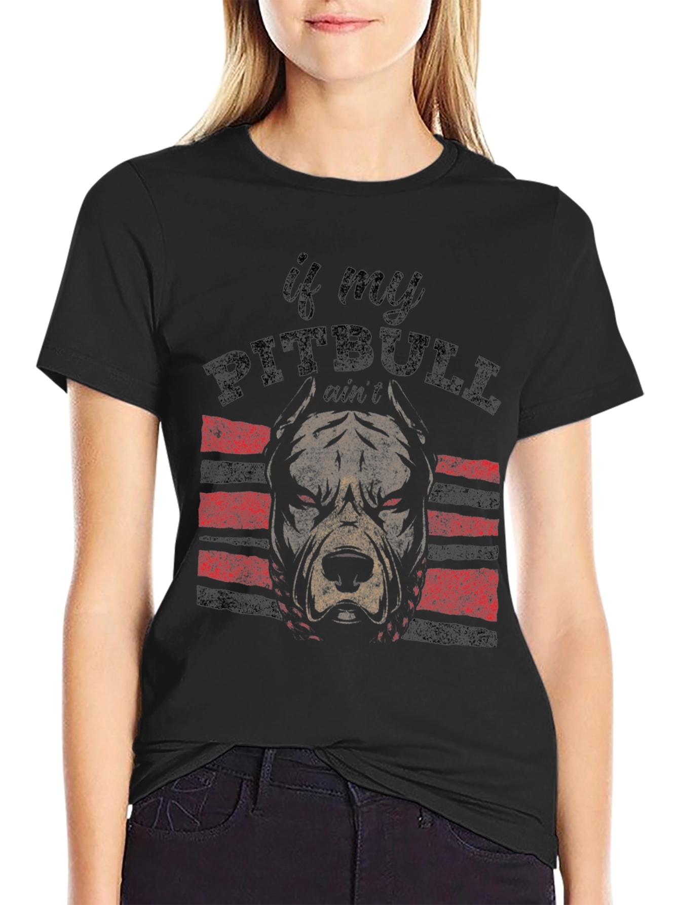 Pitbull Graphic T-Shirt - Black