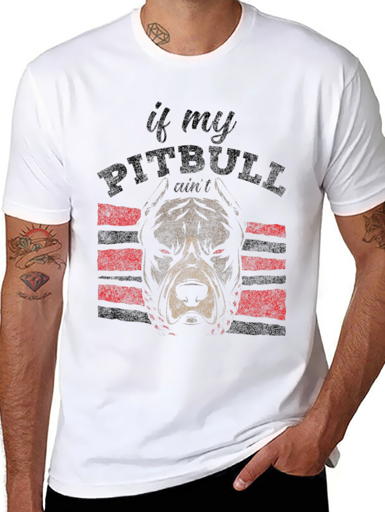 Pitbull Graphic T-Shirt - Black