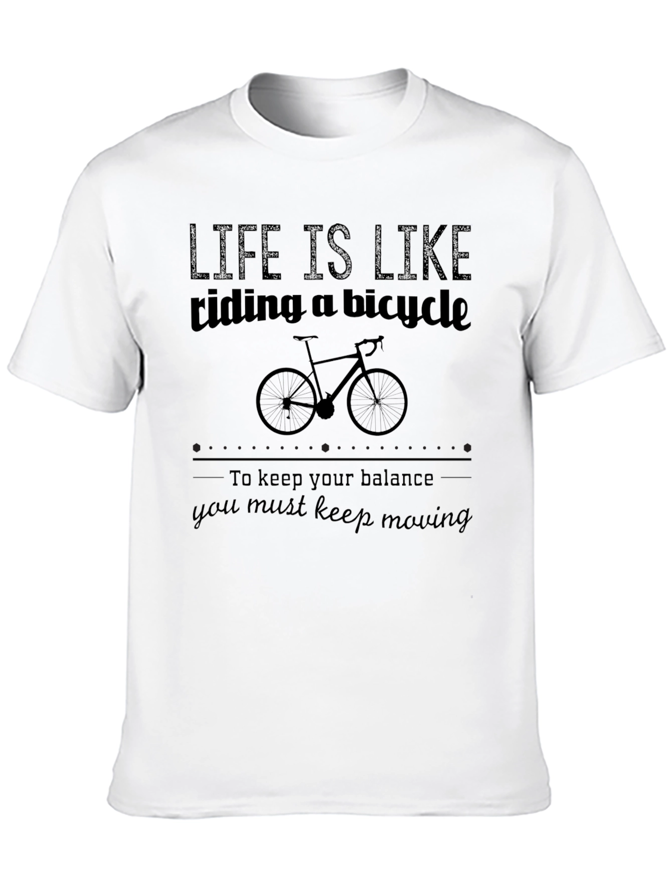 Life is Like Riding a Bicycle Graphic Tee
