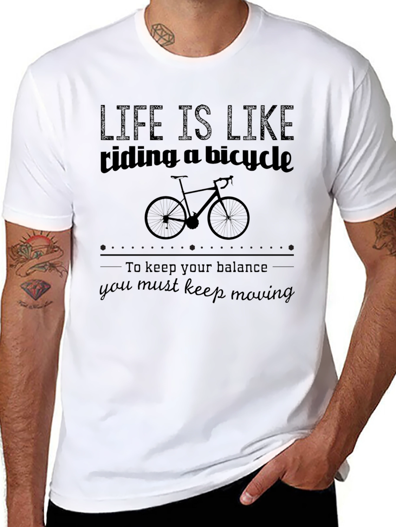 Life is Like Riding a Bicycle Graphic Tee