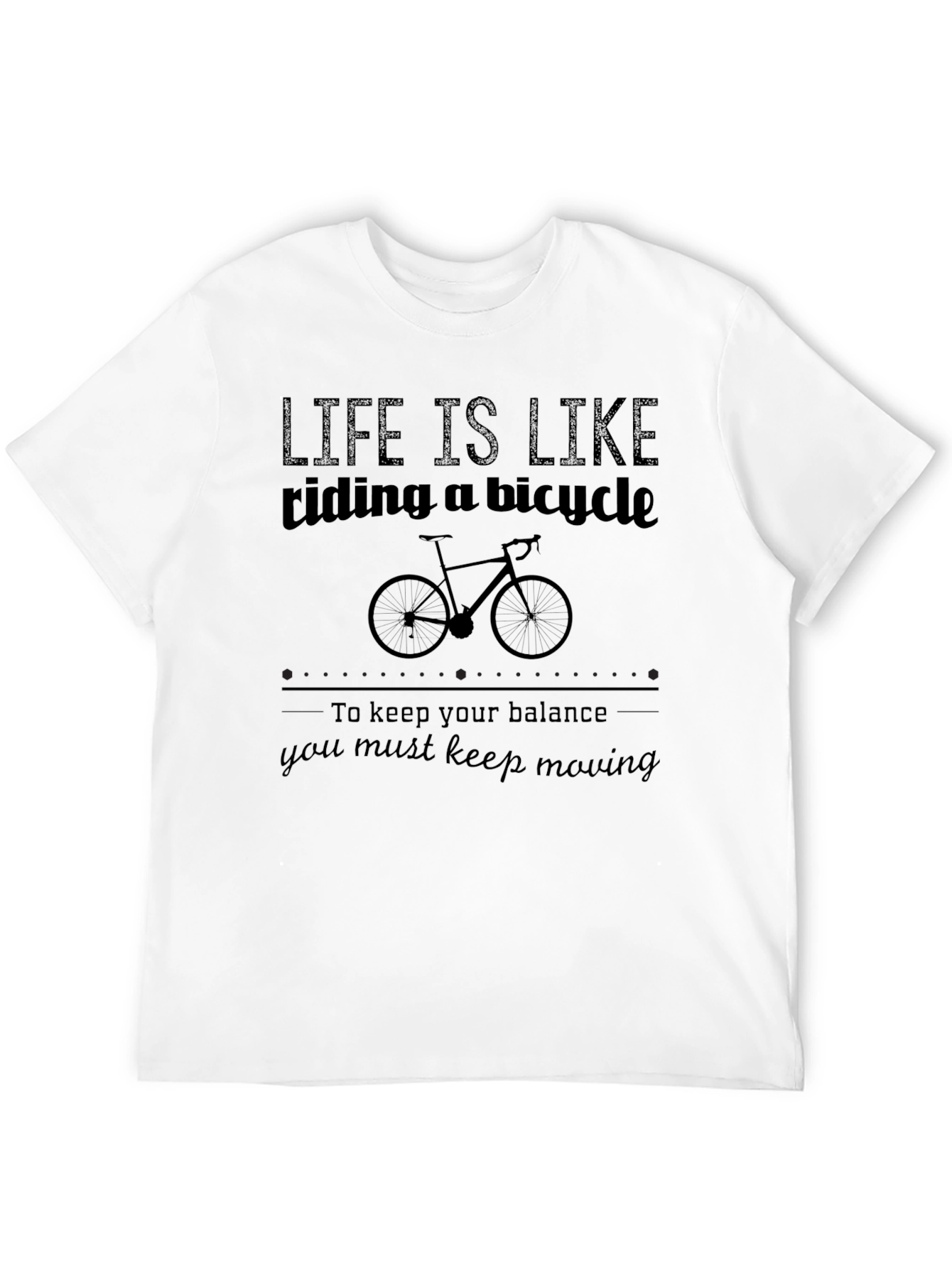Life is Like Riding a Bicycle Graphic Tee