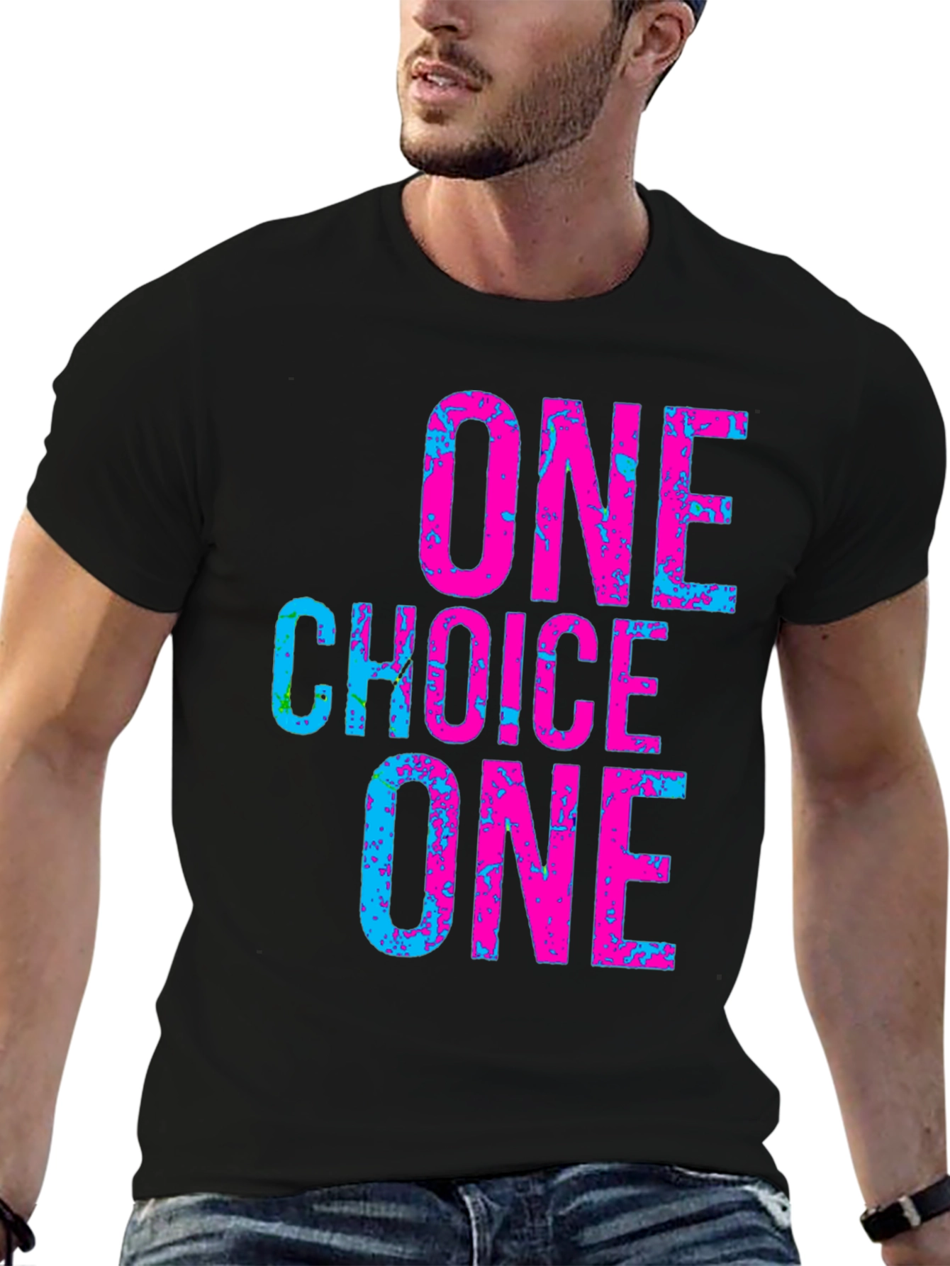 One Choice Graphic Tee - Stylish Black T-Shirt