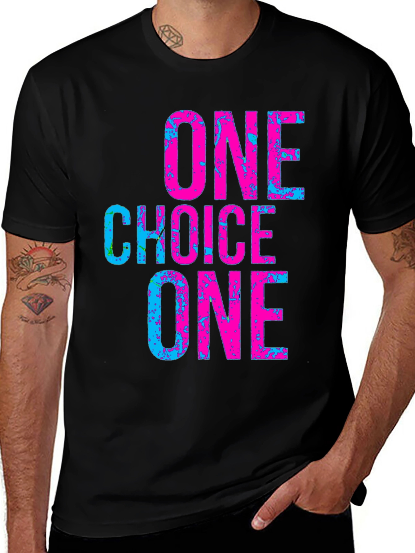 One Choice Graphic Tee - Stylish Black T-Shirt