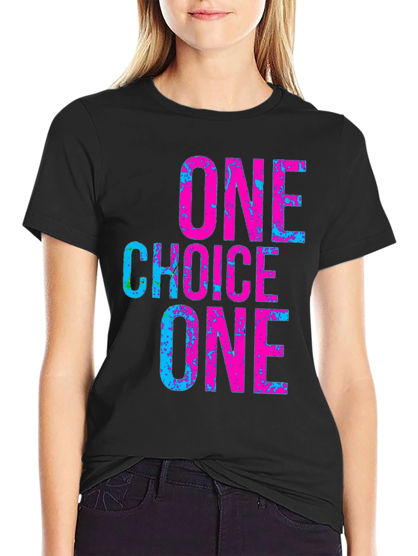 One Choice Graphic Tee - Stylish Black T-Shirt