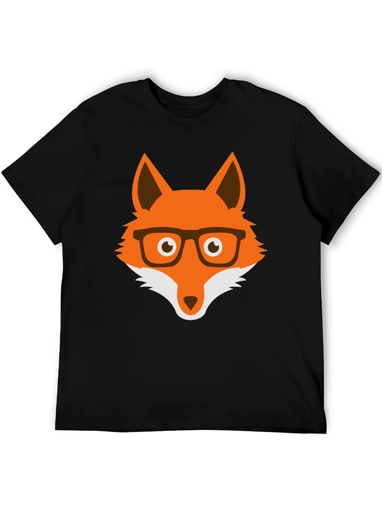 Fox with Glasses Graphic Tee - Unisex Cotton T-Shirt