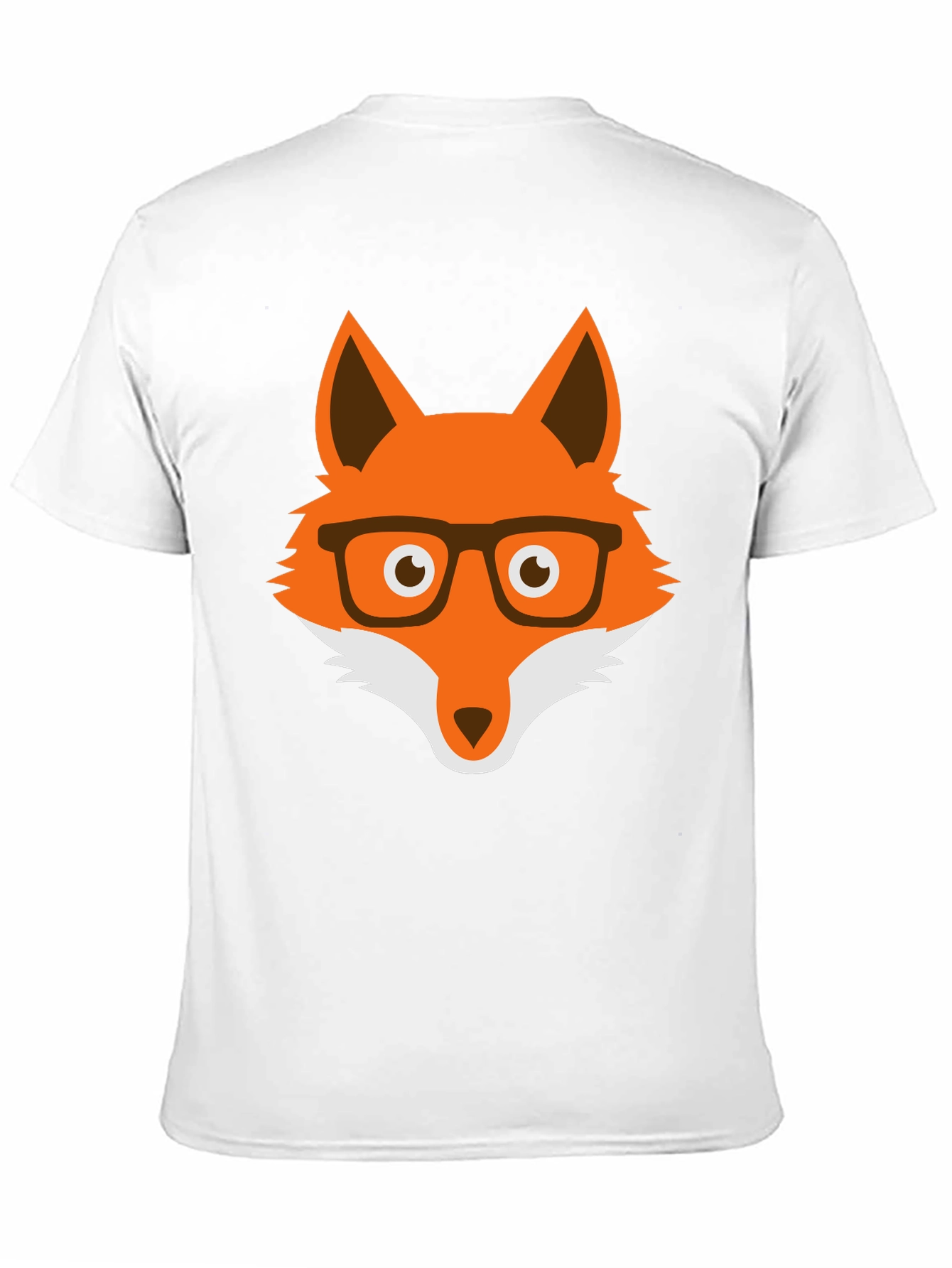 Fox with Glasses Graphic Tee - Unisex Cotton T-Shirt