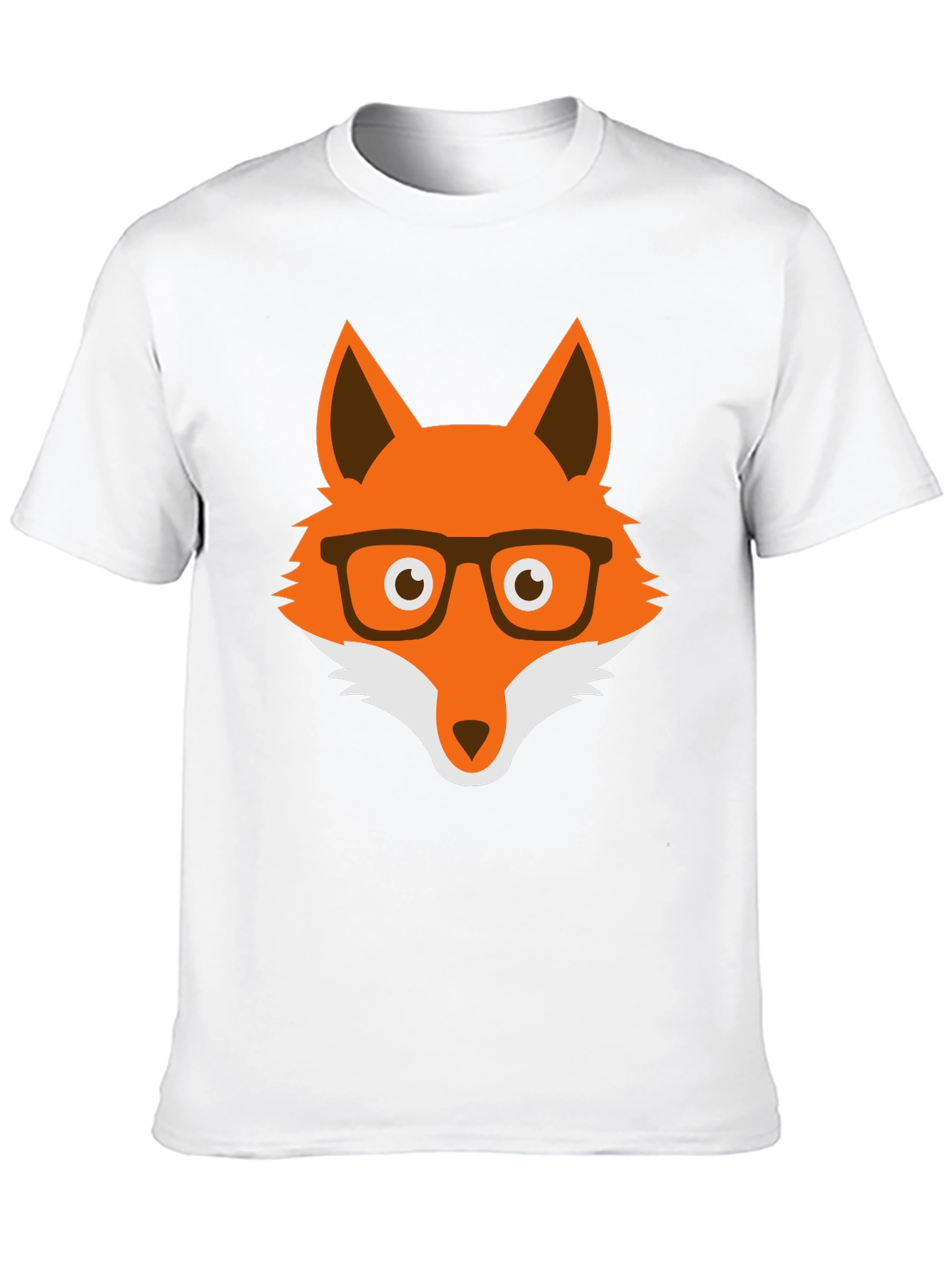 Fox with Glasses Graphic Tee - Unisex Cotton T-Shirt