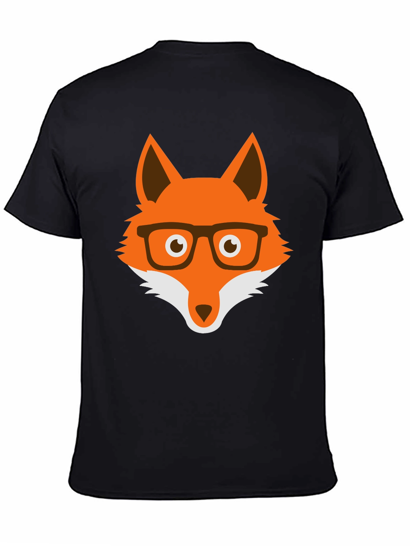 Fox with Glasses Graphic Tee - Unisex Cotton T-Shirt