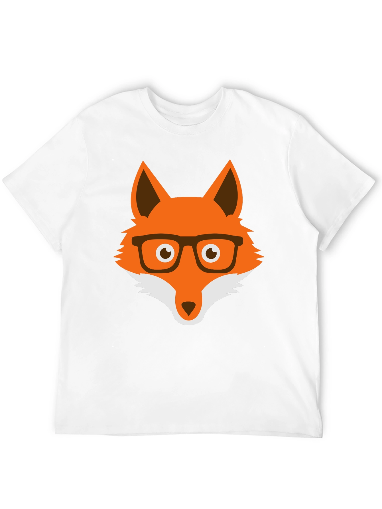 Fox with Glasses Graphic Tee - Unisex Cotton T-Shirt