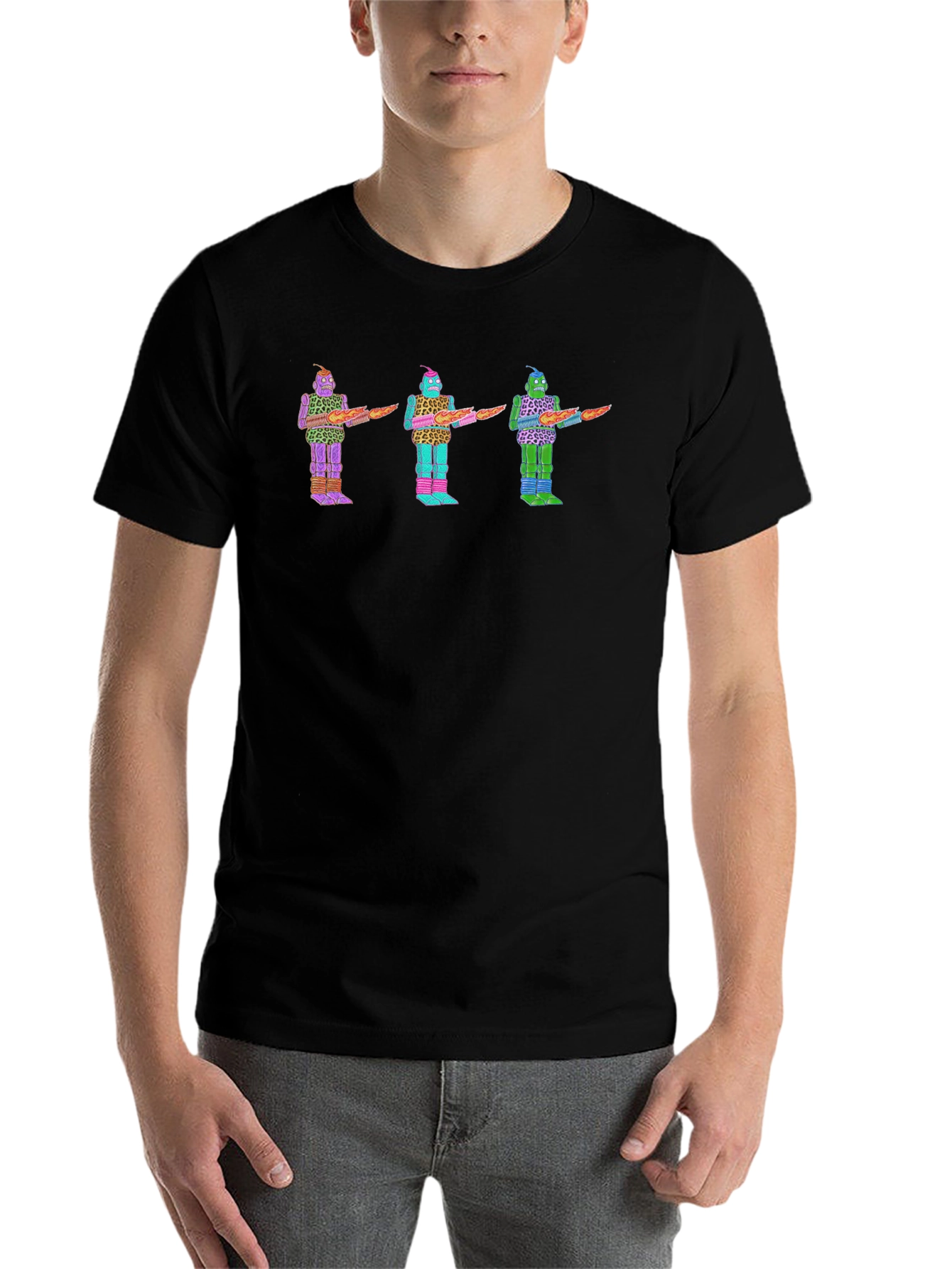 Retro Robot T-Shirt - Funky Graphic Tee