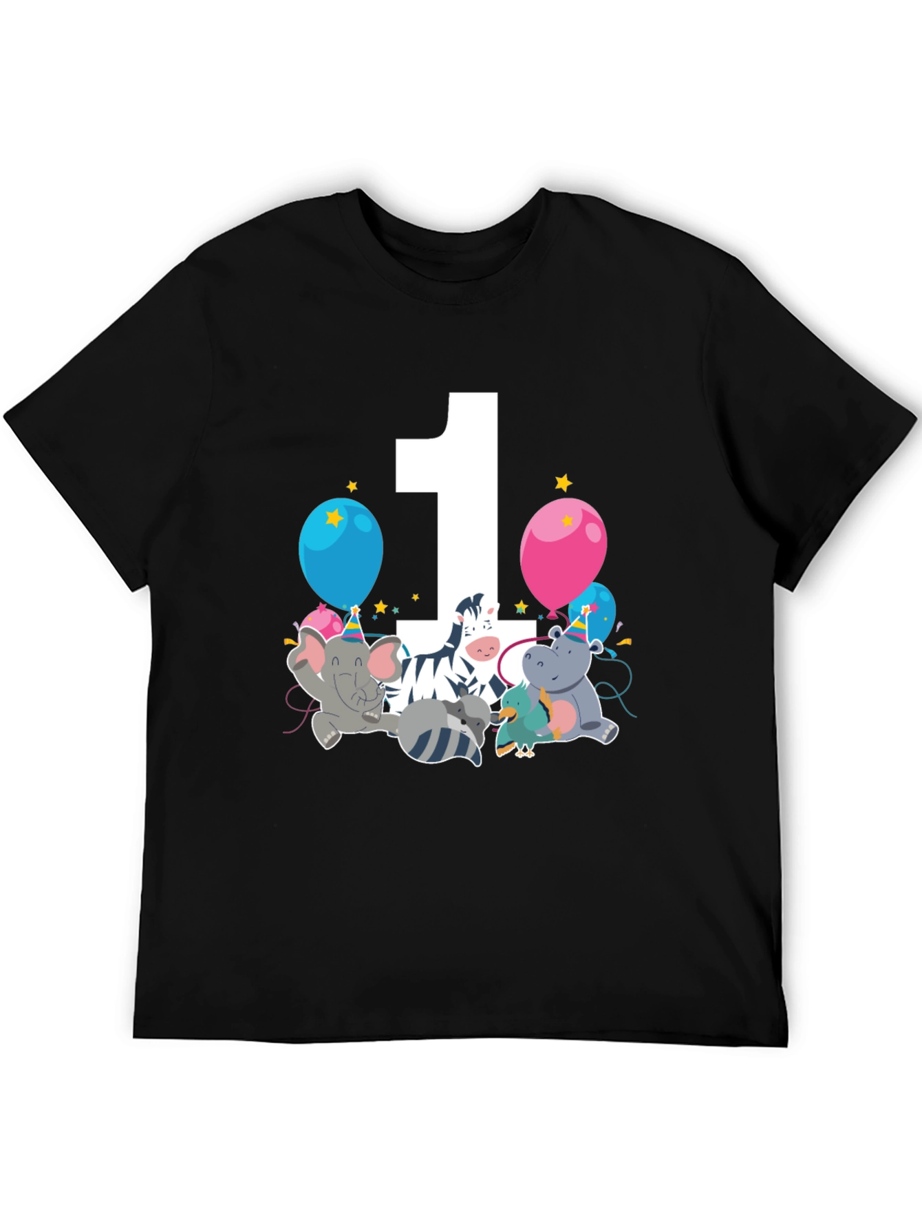Birthday One Zoo Animal Party T-Shirt