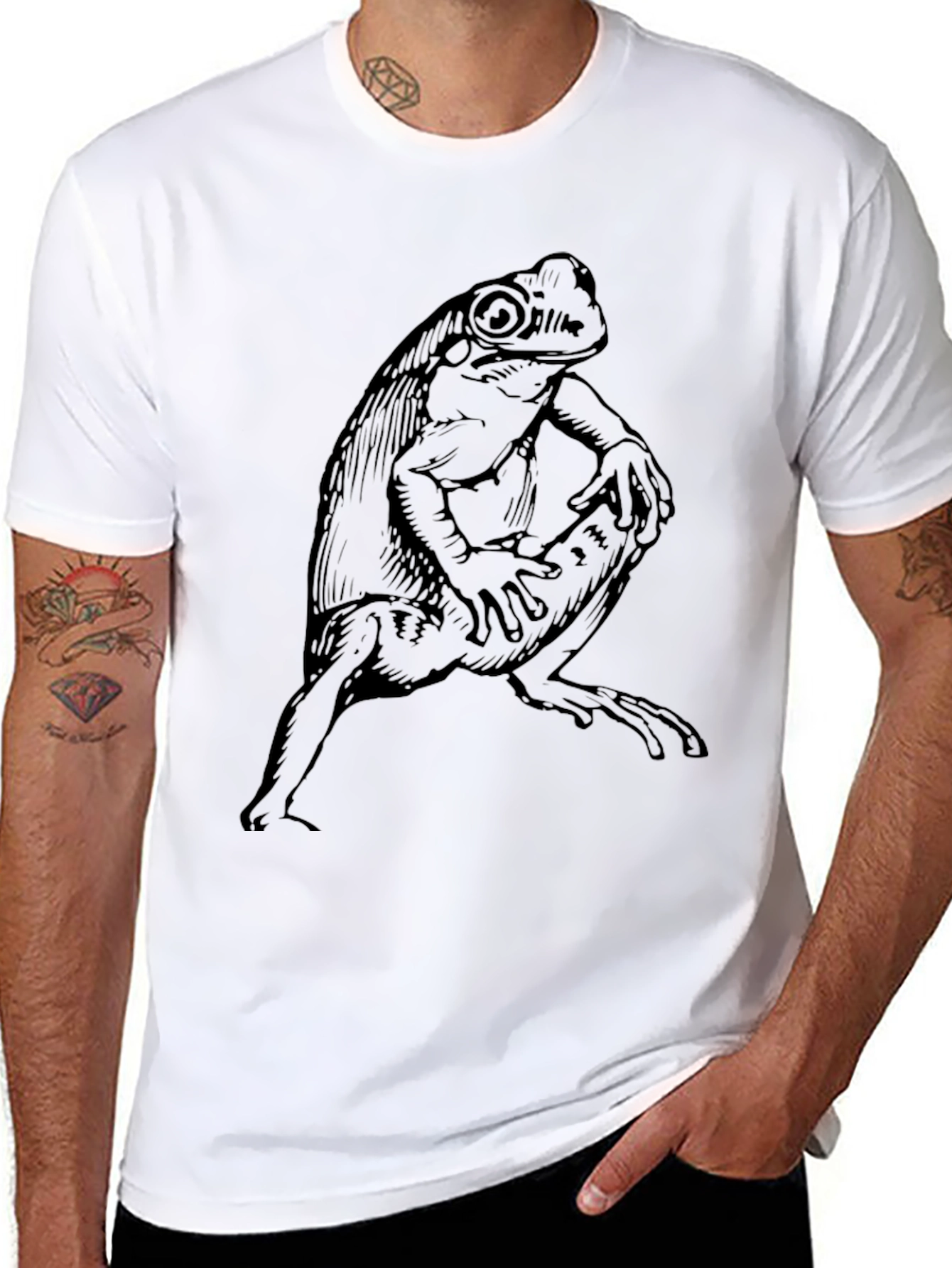 Frog Graphic Tee - Mens Black T-Shirt