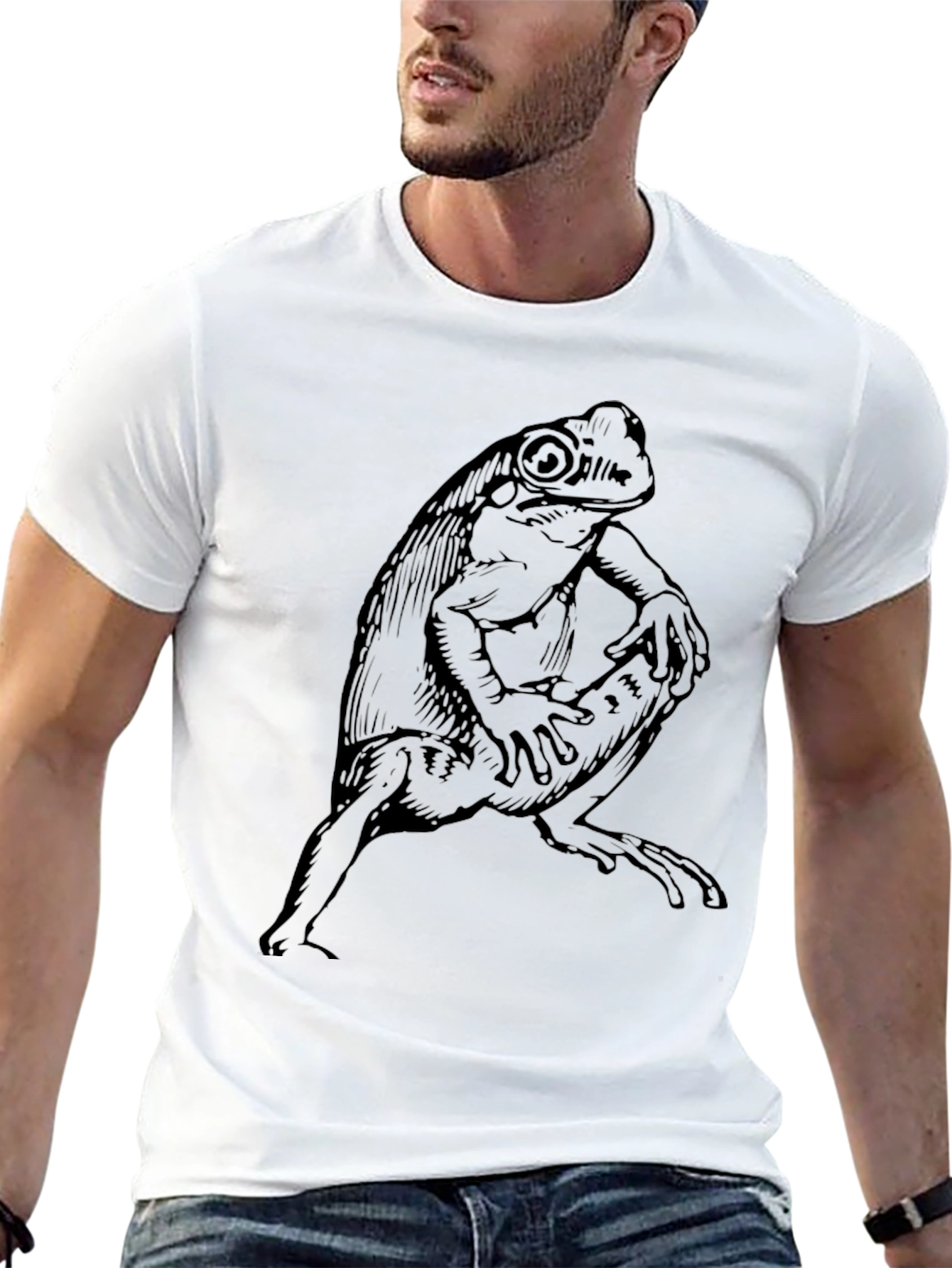 Frog Graphic Tee - Mens Black T-Shirt