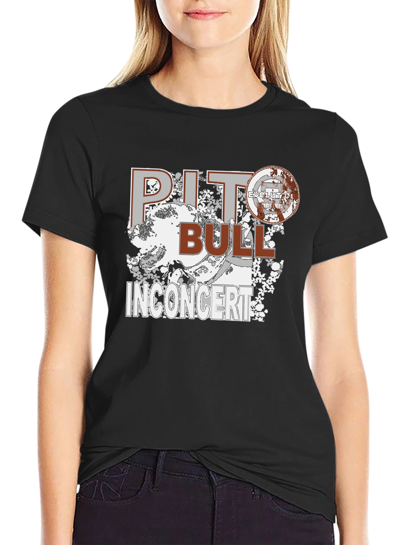Pitbull In Concert Graphic Tee - Black