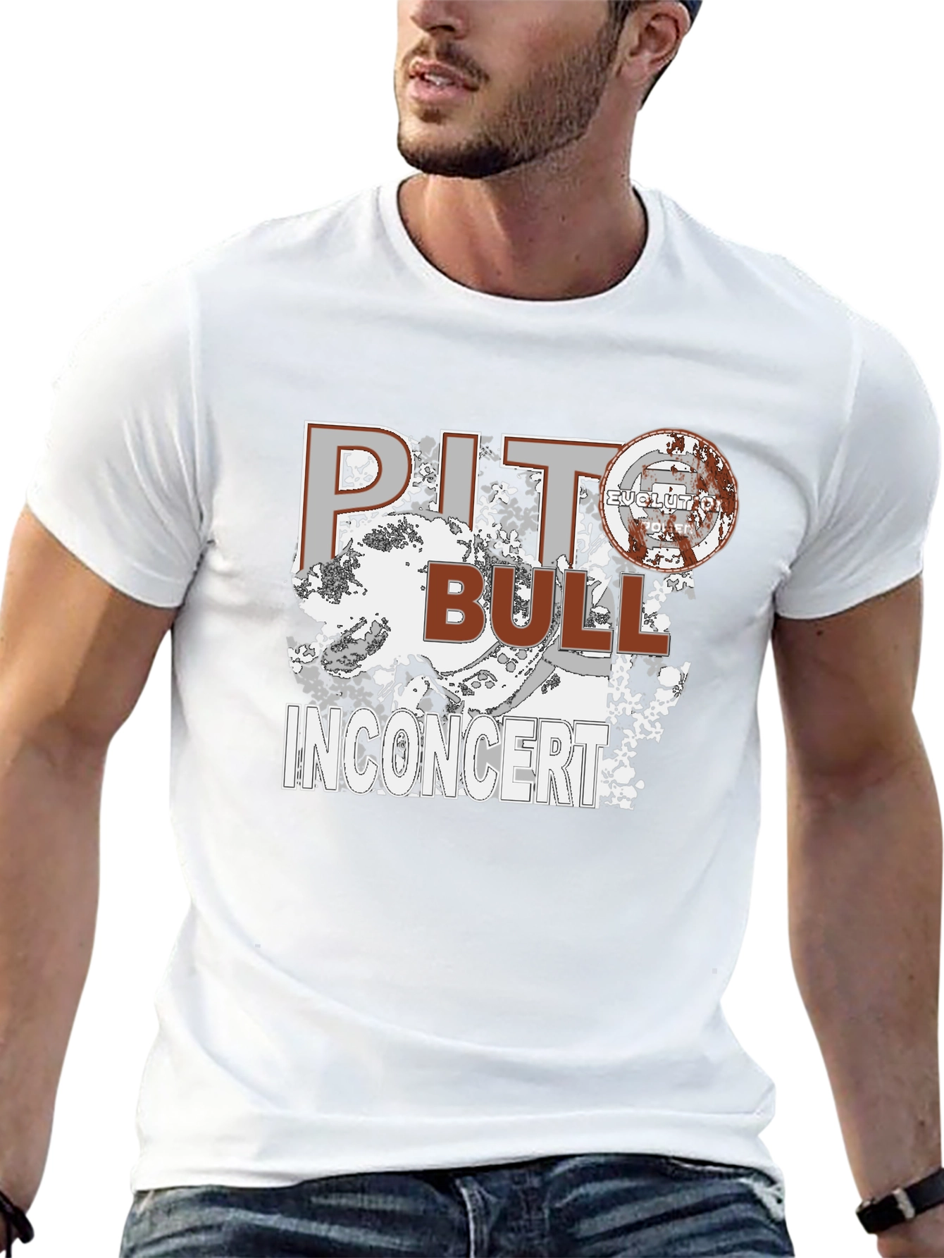 Pitbull In Concert Graphic Tee - Black