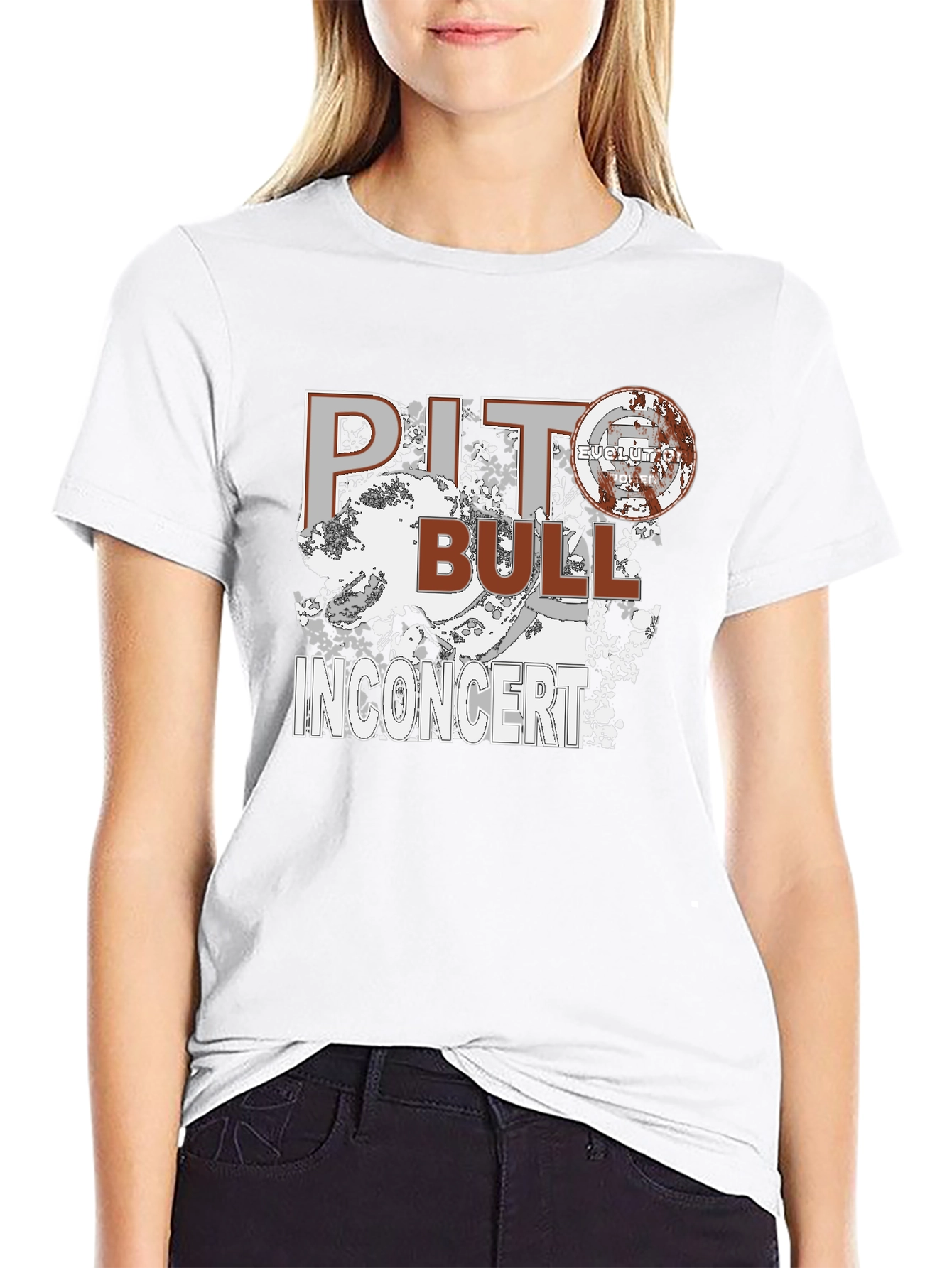 Pitbull In Concert Graphic Tee - Black