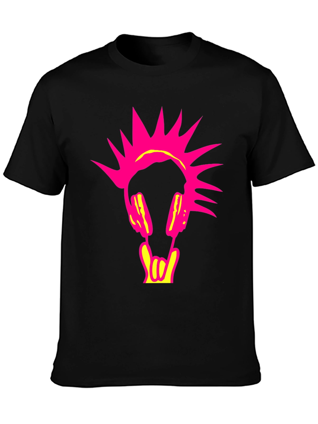 Punk Rock Headphone Graphic Tee