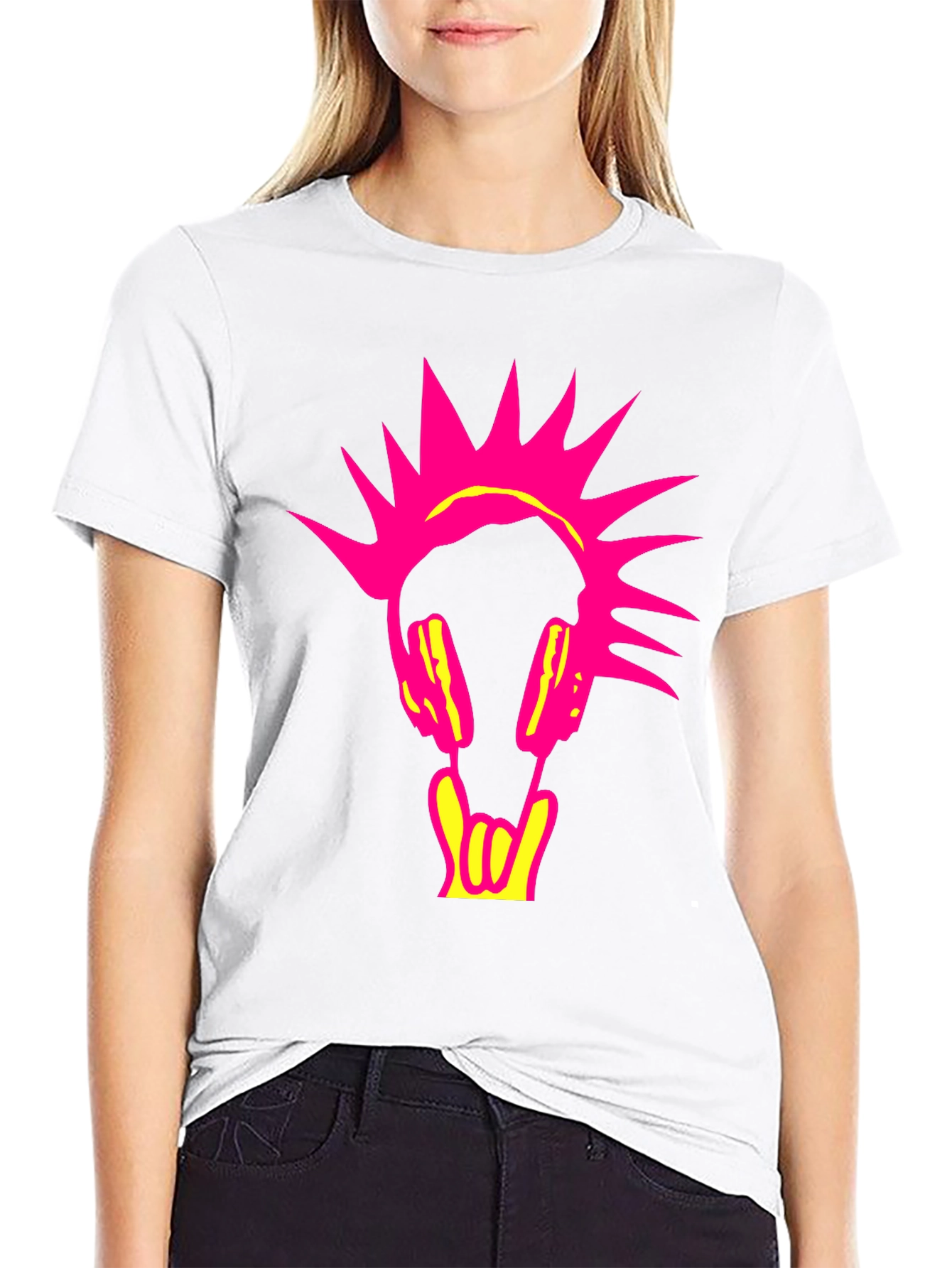 Punk Rock Headphone Graphic Tee